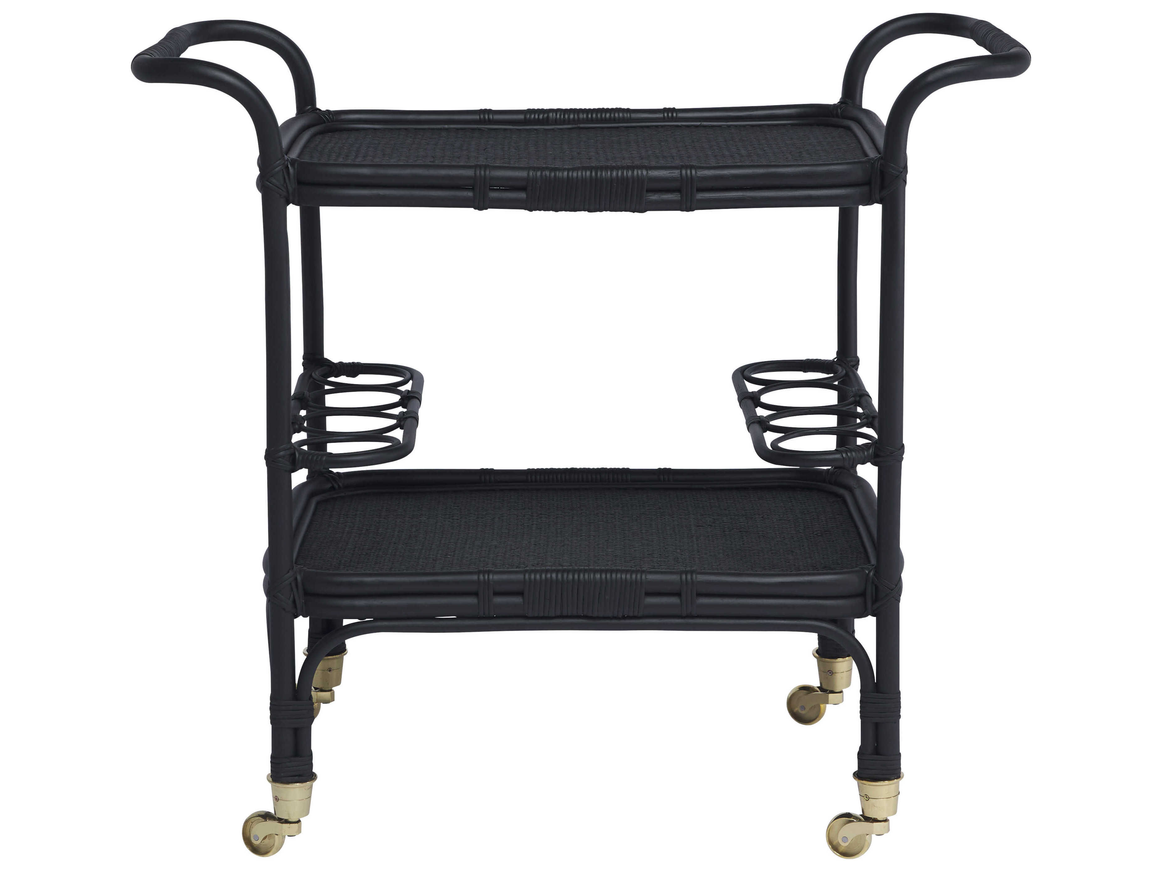 Sika Indoor Originals Glass Black Bar Cart