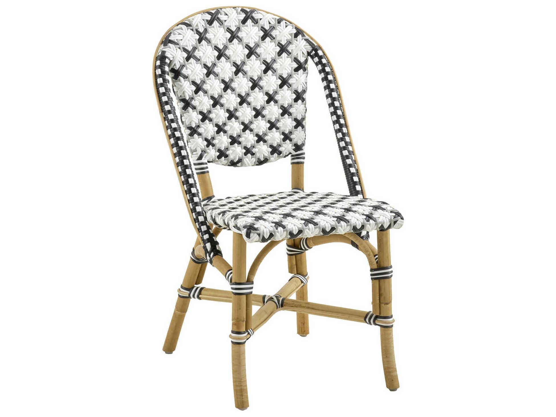 Sika Indoor Affaire Sofie Bistro Rattan White Side Dining Chair