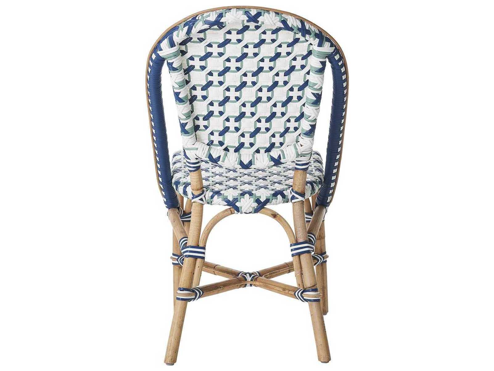 Sika Indoor Affaire Sofie Bistro Rattan White Side Dining Chair