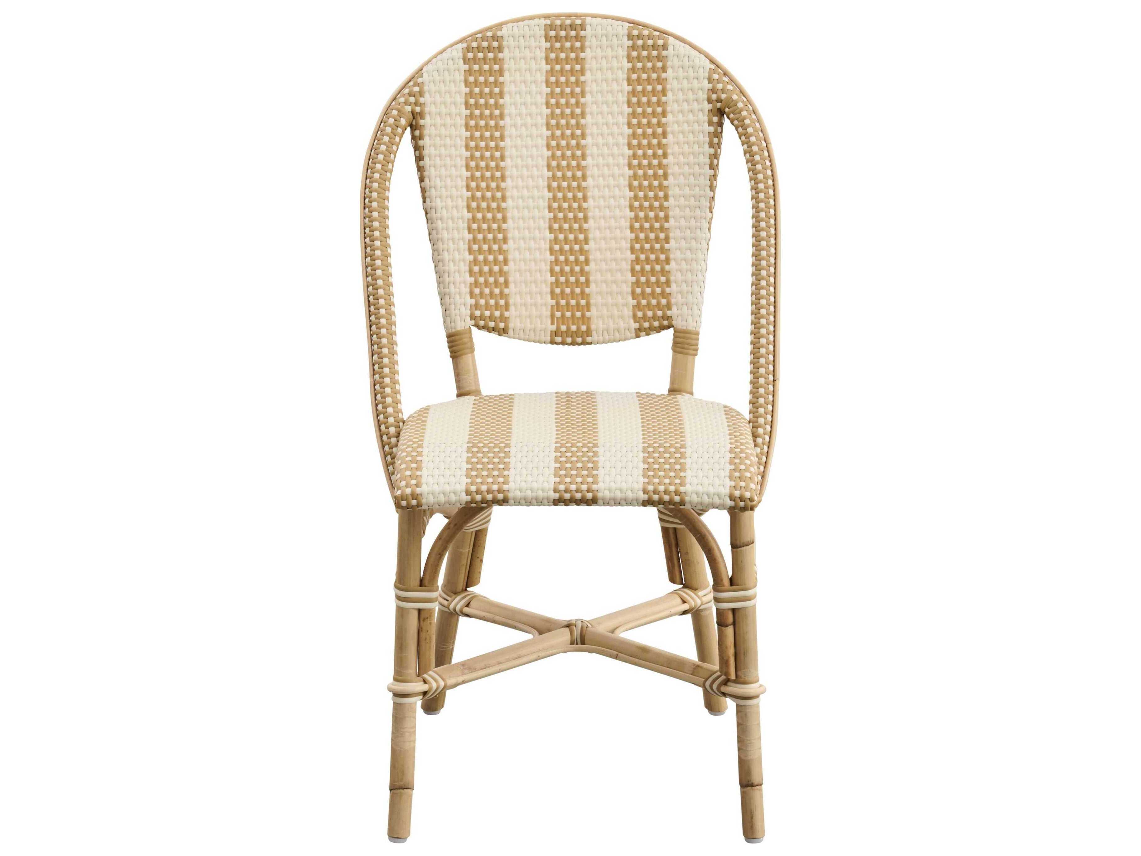 Sika Indoor Affaire Sofie Rattan Beige Armless Dining Chair