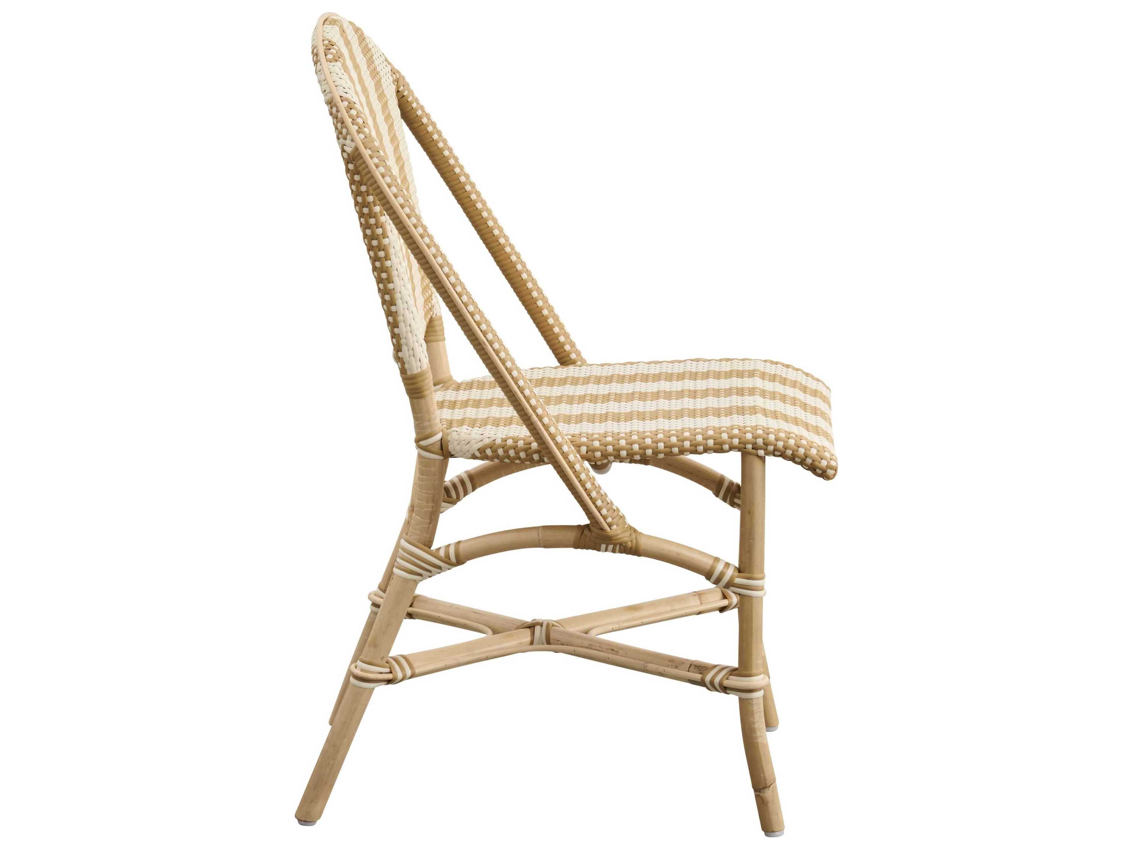 Sika Indoor Affaire Sofie Rattan Beige Armless Dining Chair