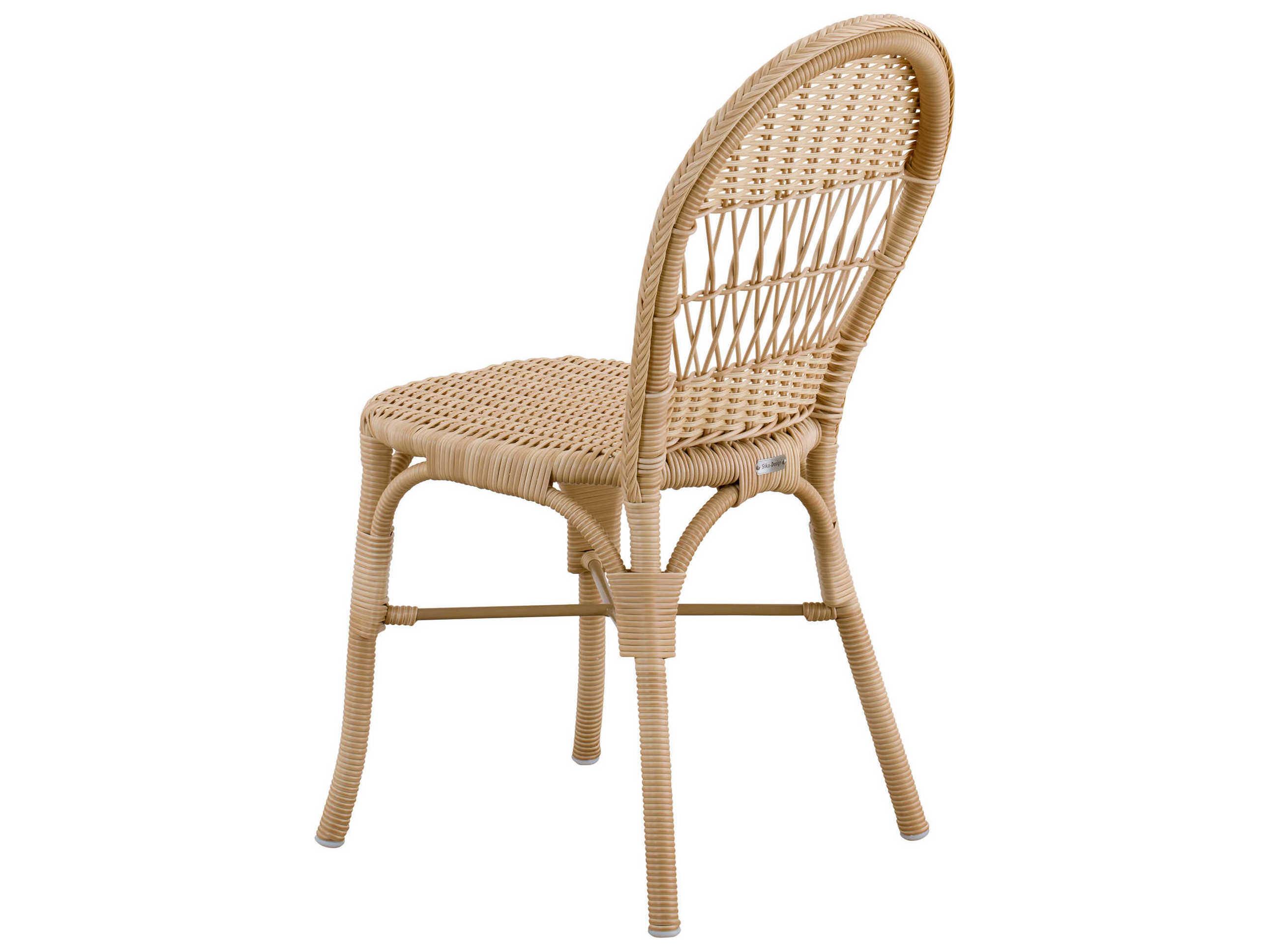 Sika Indoor Georgia Garden Ofelia Rattan Natural Side Dining Chair