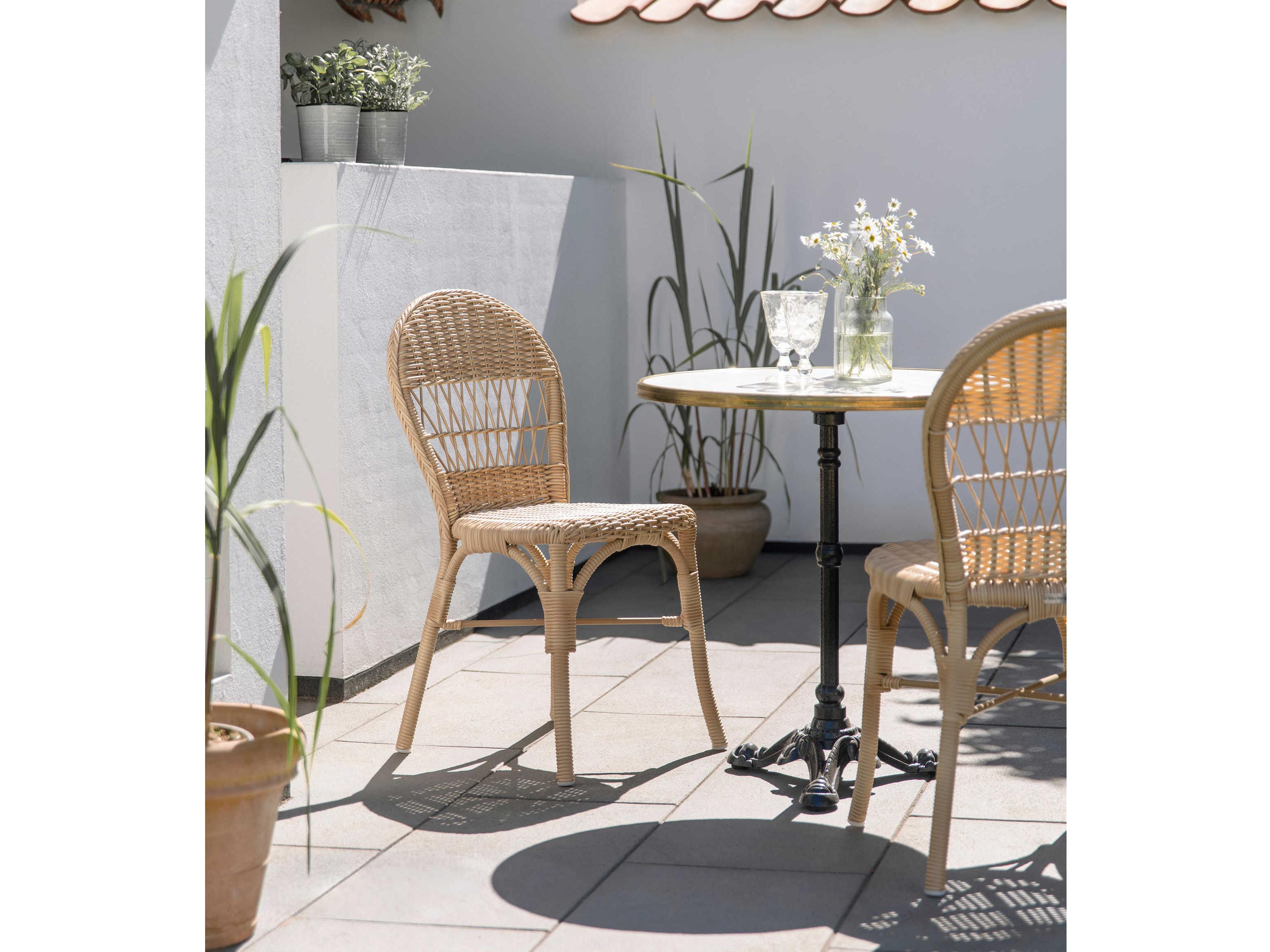 Sika Indoor Georgia Garden Ofelia Rattan Natural Side Dining Chair