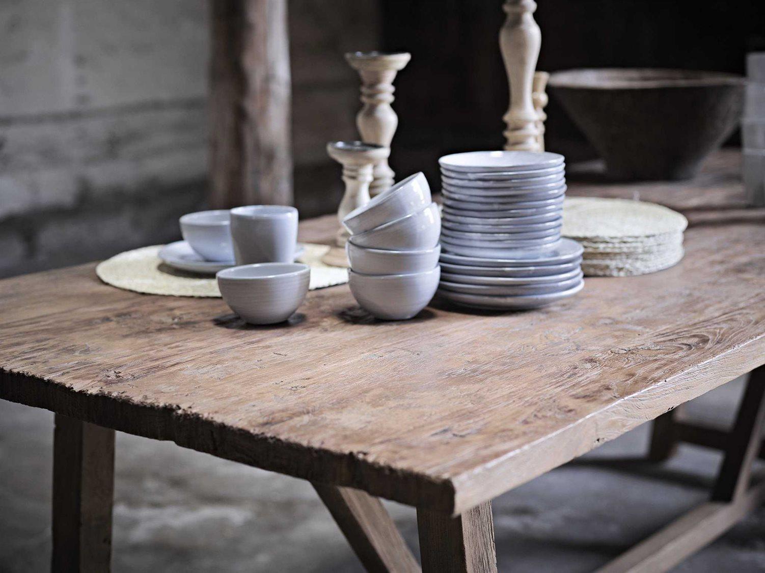 Sika Indoor Teak Rectangular Wood Dining Table