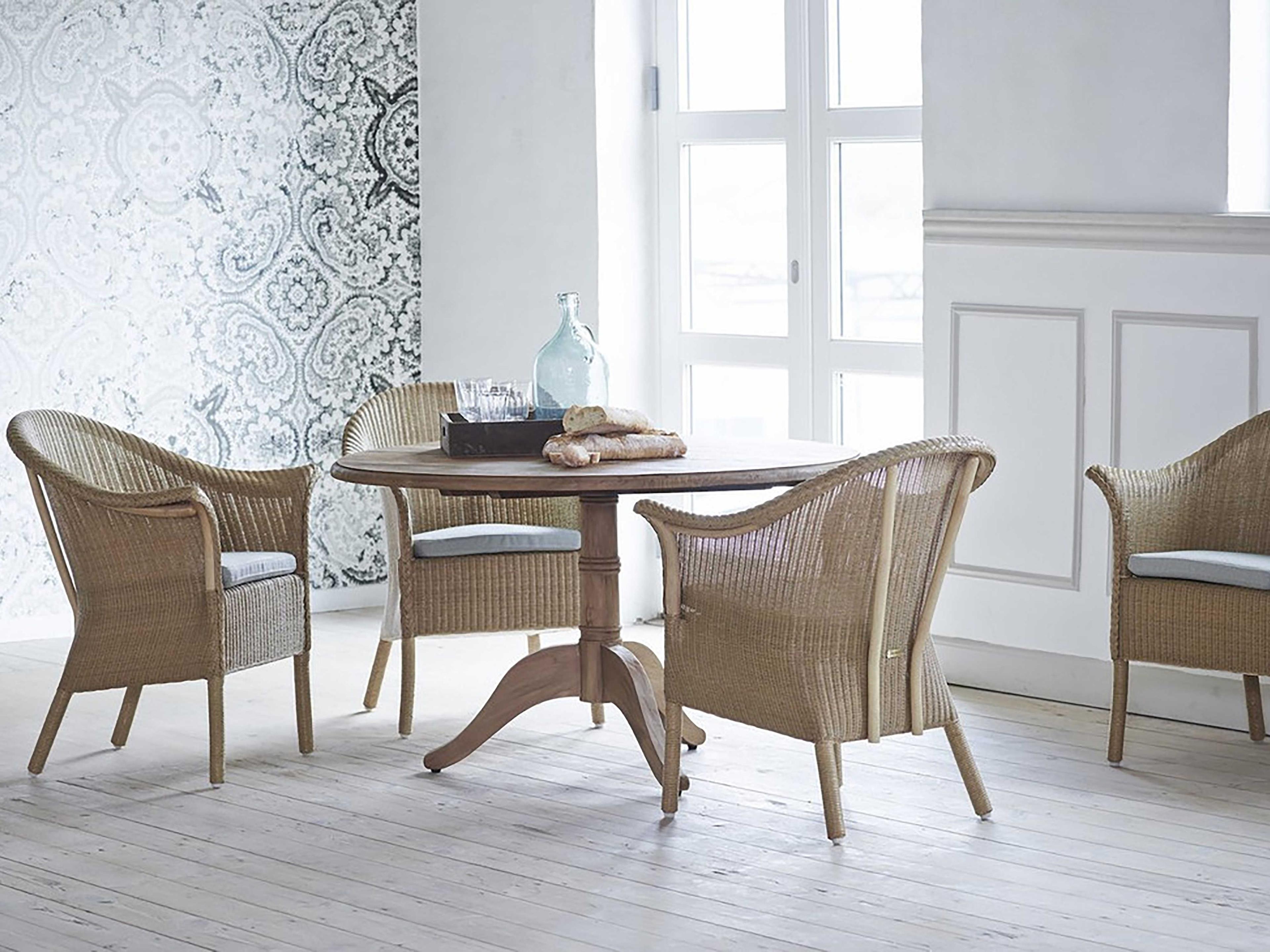 Sika Indoor Michel Teak Round Wood Dining Table