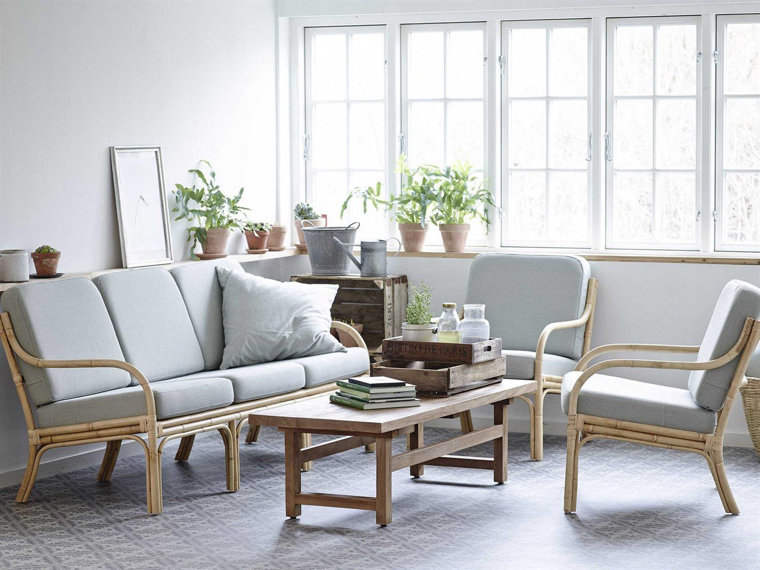 Sika Indoor Teak Rectangular Wood Coffee Table