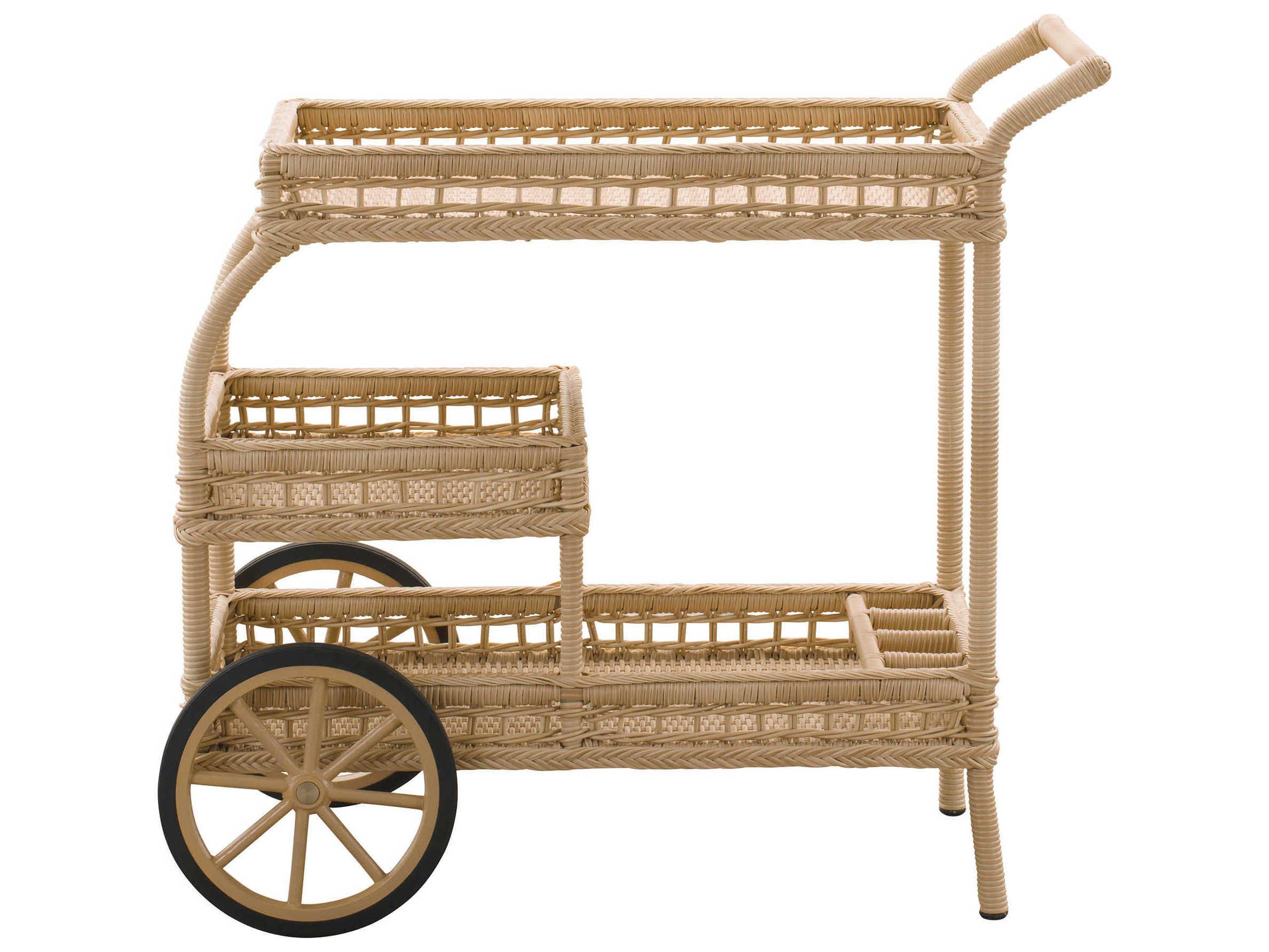 Sika Indoor Georgia Garden Natural Bar Cart