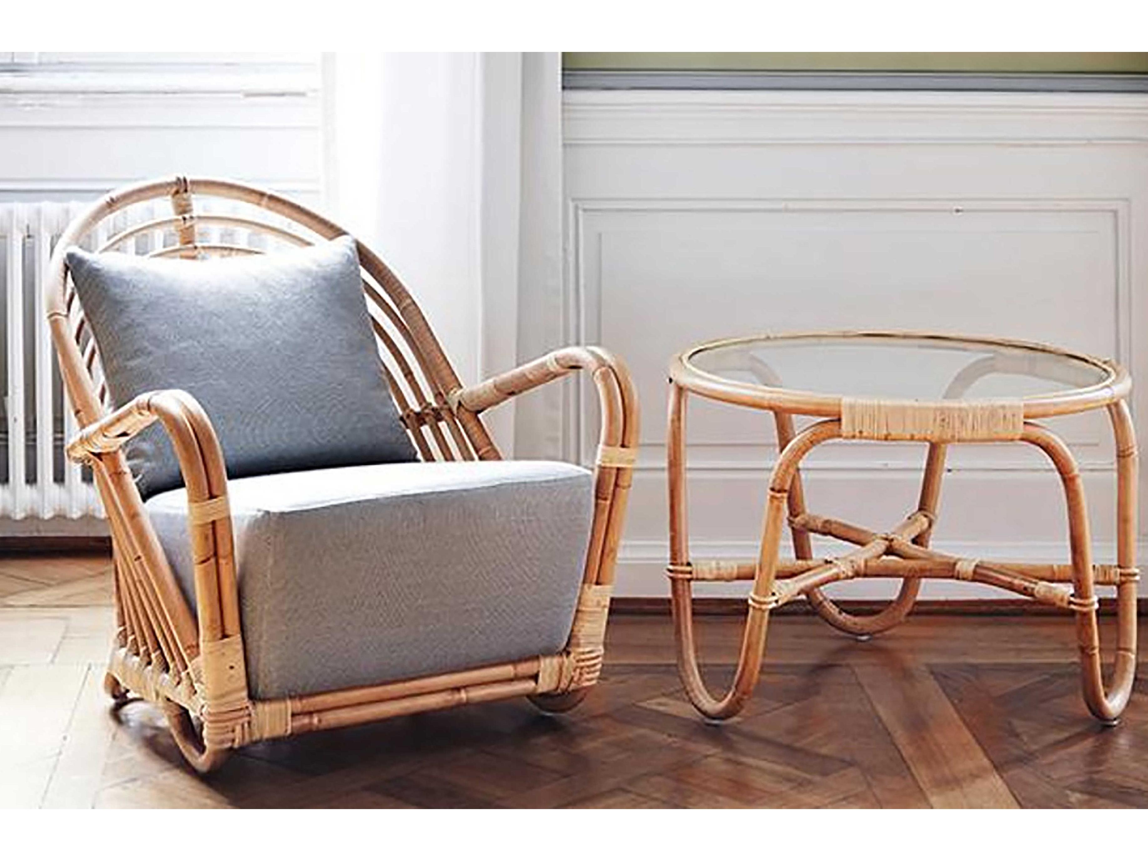 Sika Indoor Icons Arne Jacobsen Charlottenborg Round Glass Coffee Table