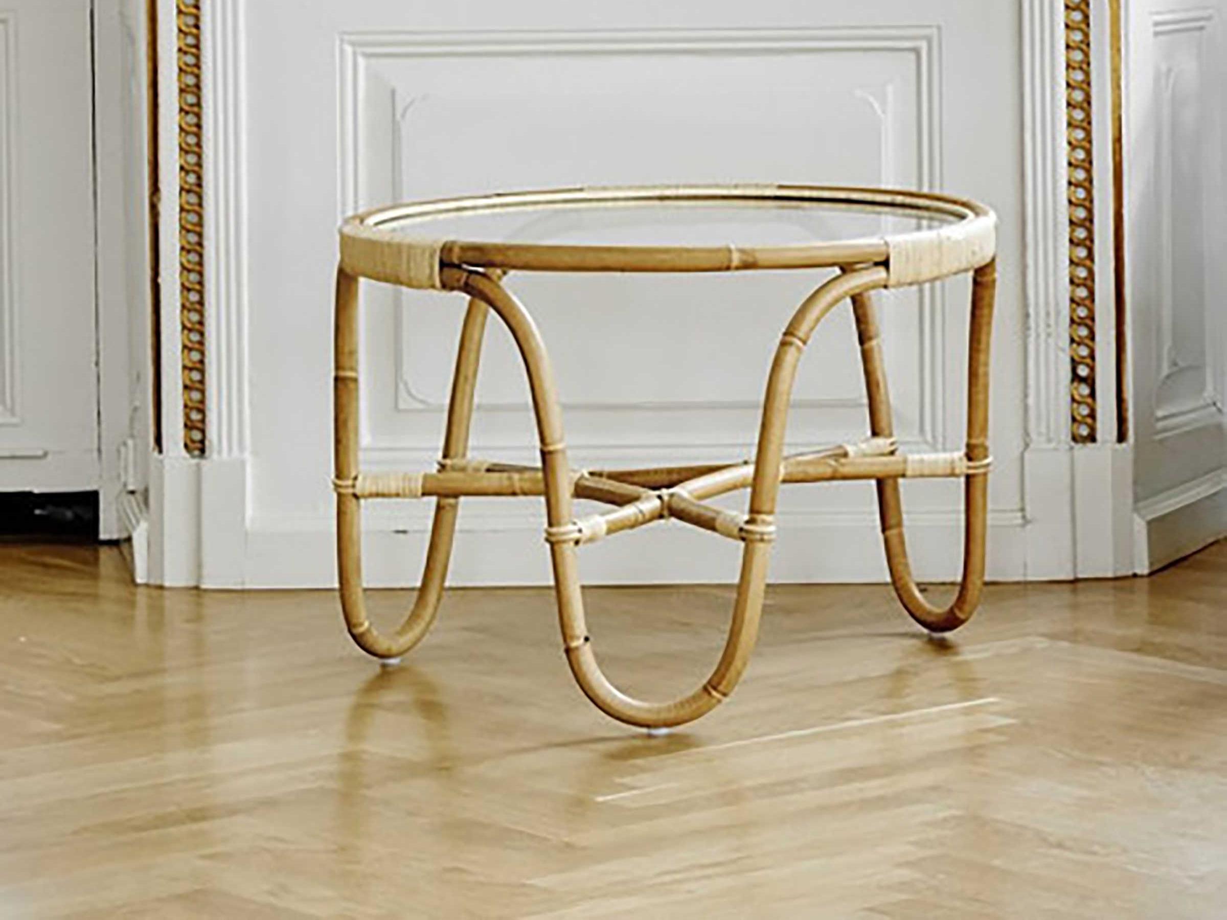 Sika Indoor Icons Arne Jacobsen Charlottenborg Round Glass Coffee Table