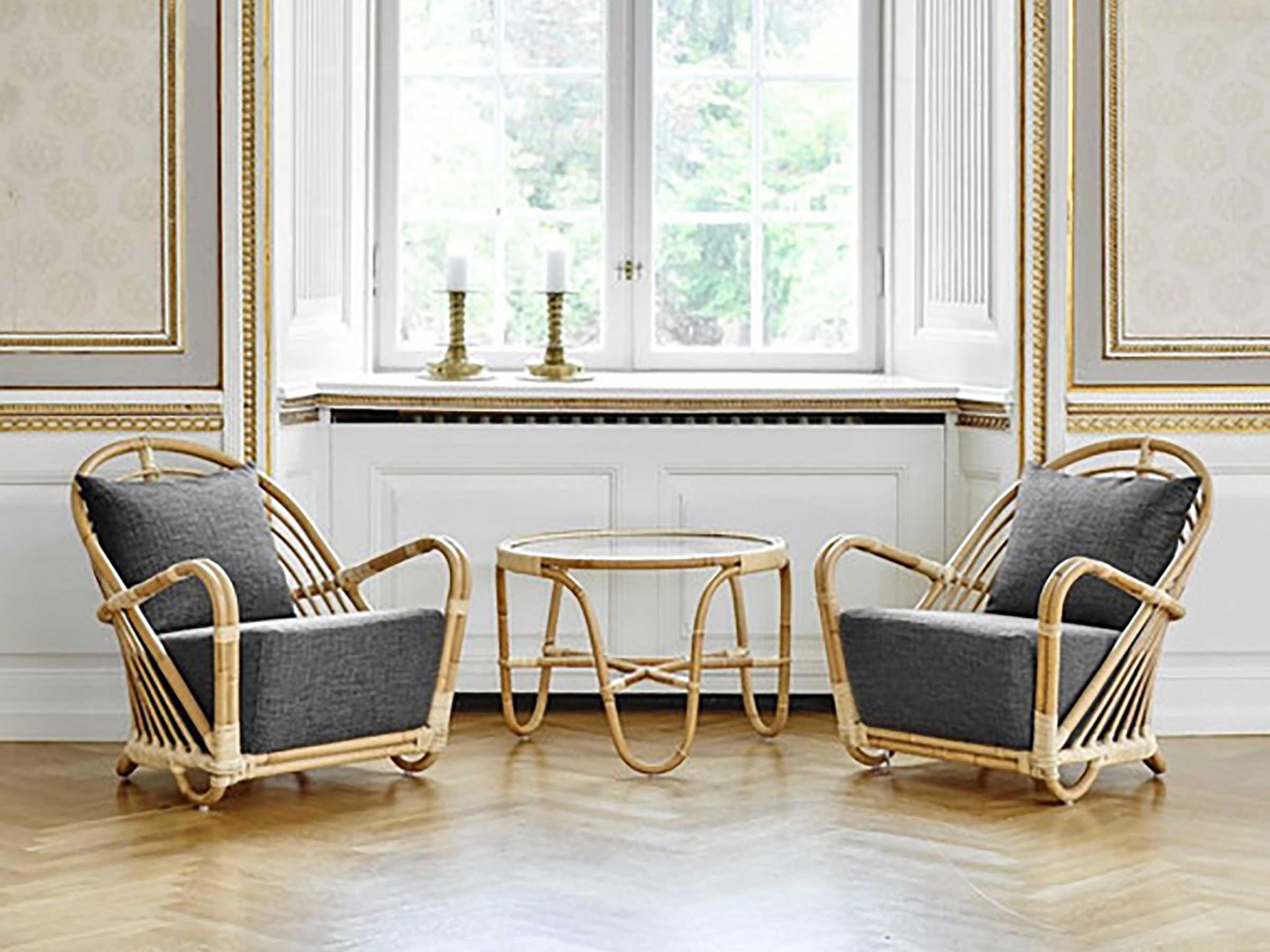 Sika Indoor Icons Arne Jacobsen Charlottenborg Round Glass Coffee Table