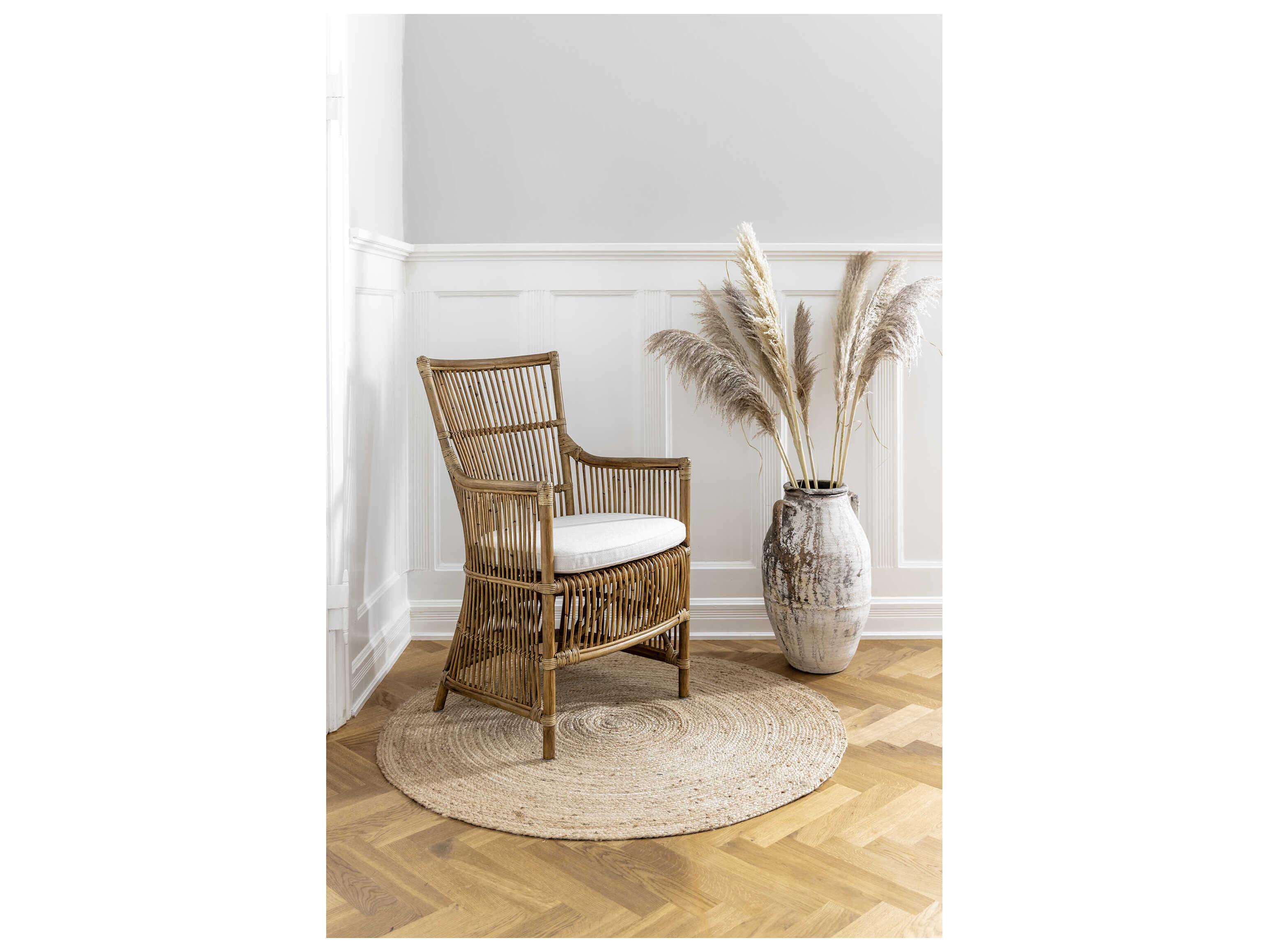 Sika Indoor Originals Brown Accent Chair & Dark Grey Cushion Set