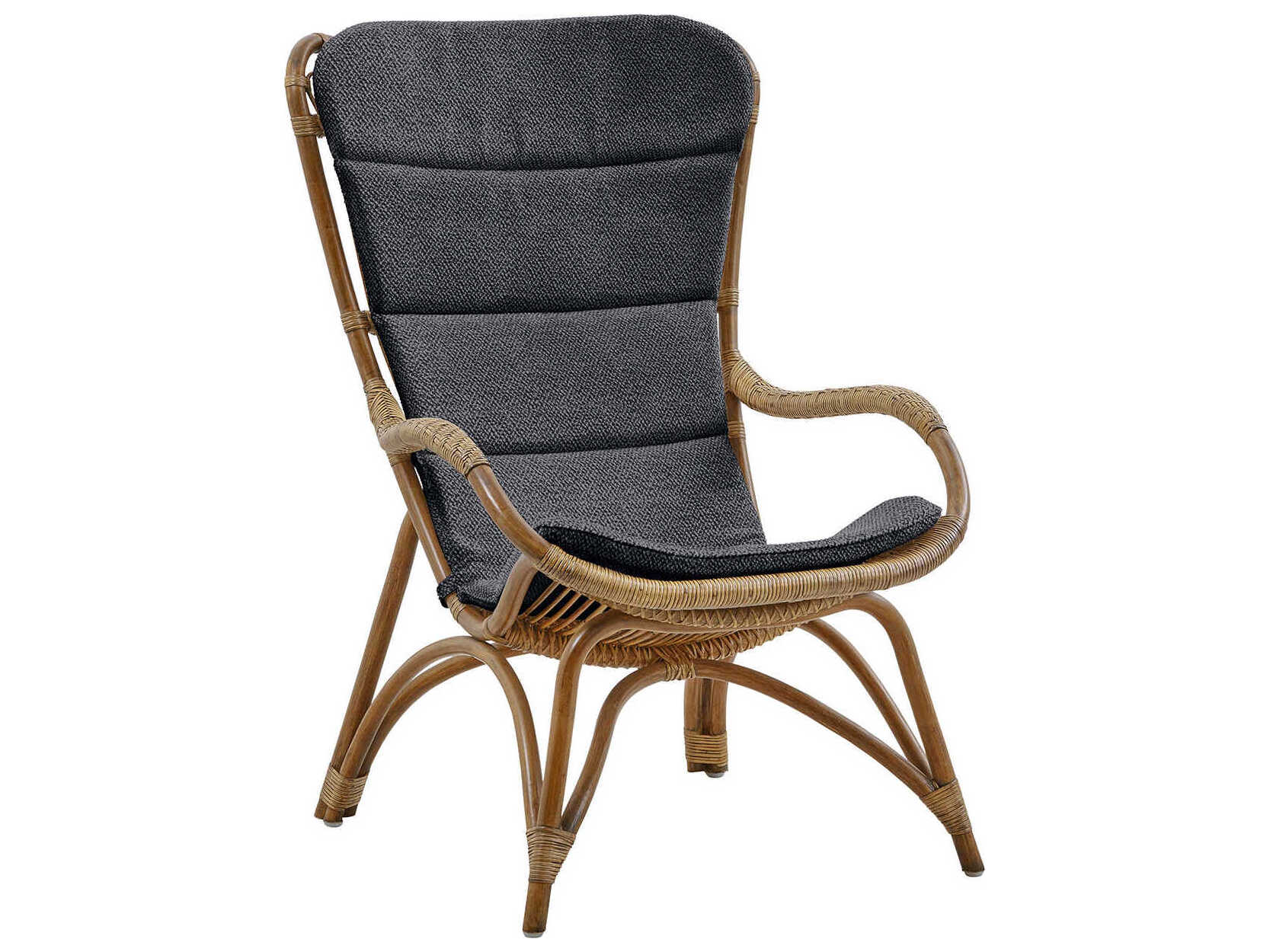 Sika Indoor Originals Brown Accent Chair & Dark Grey Cushion Set