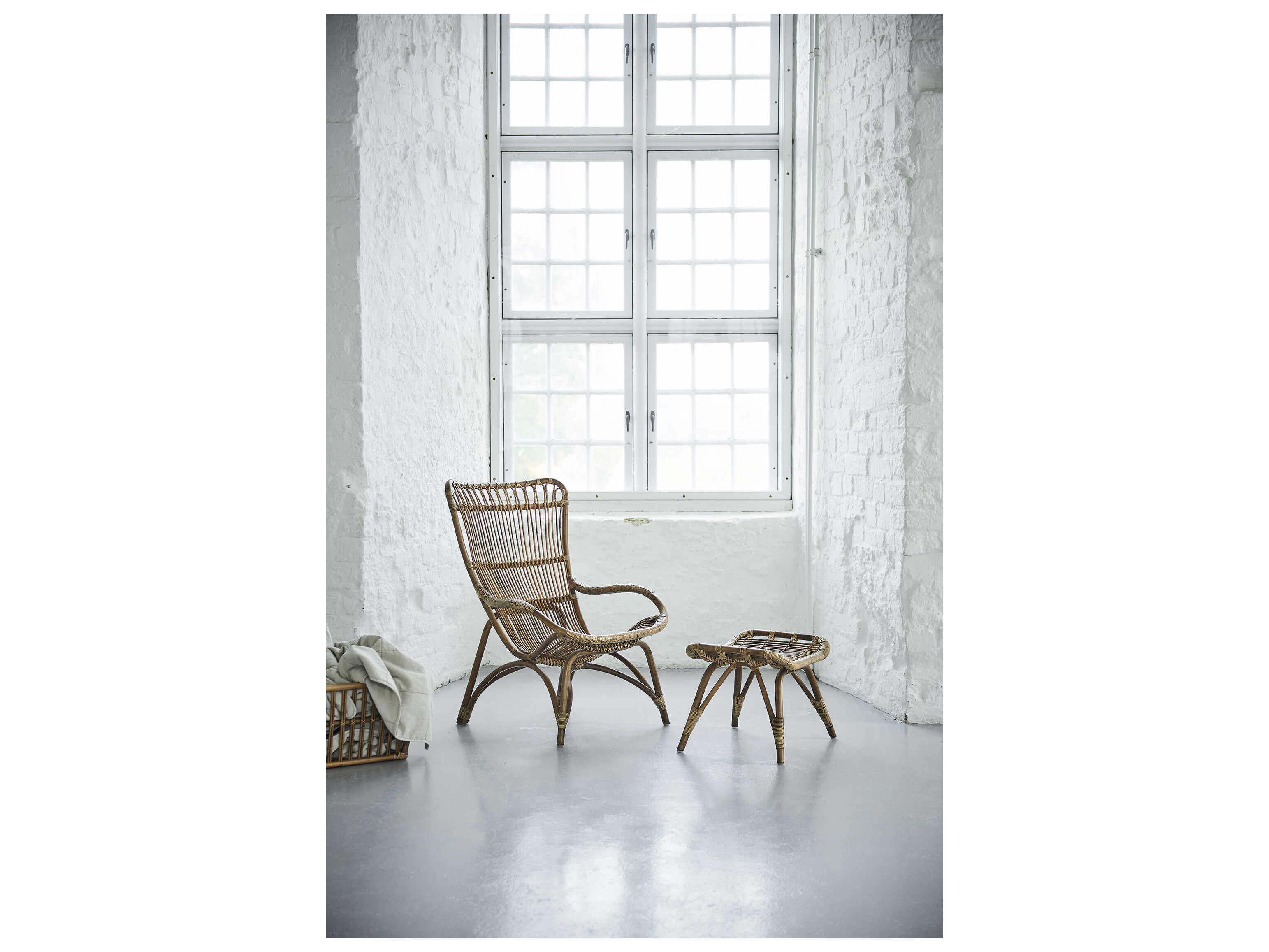 Sika Indoor Originals Brown Accent Chair & Dark Grey Cushion Set