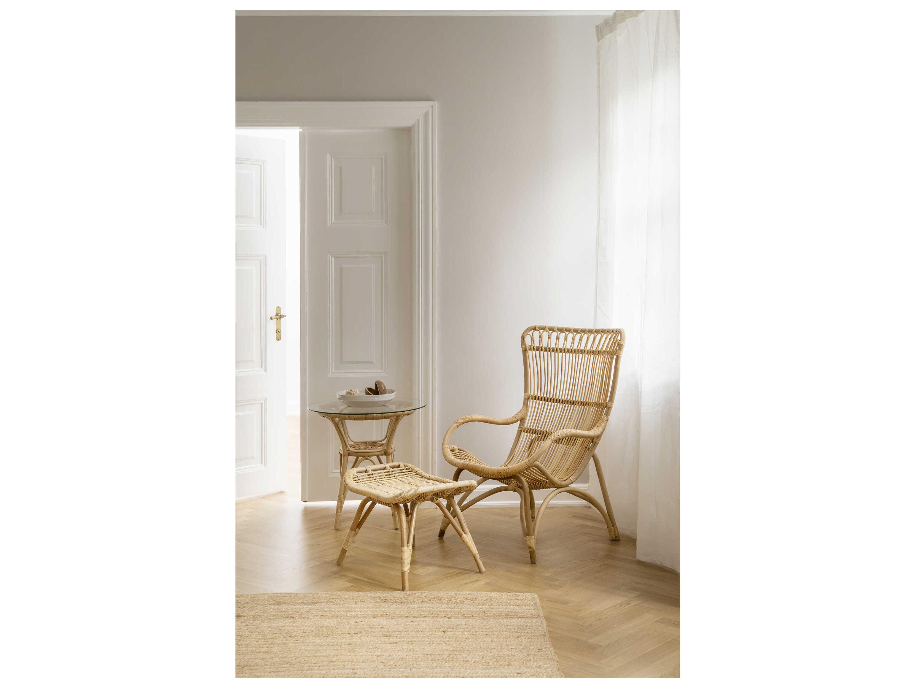 Sika Indoor Originals Brown Upholstered Ottoman & Dark Grey Cushion Set