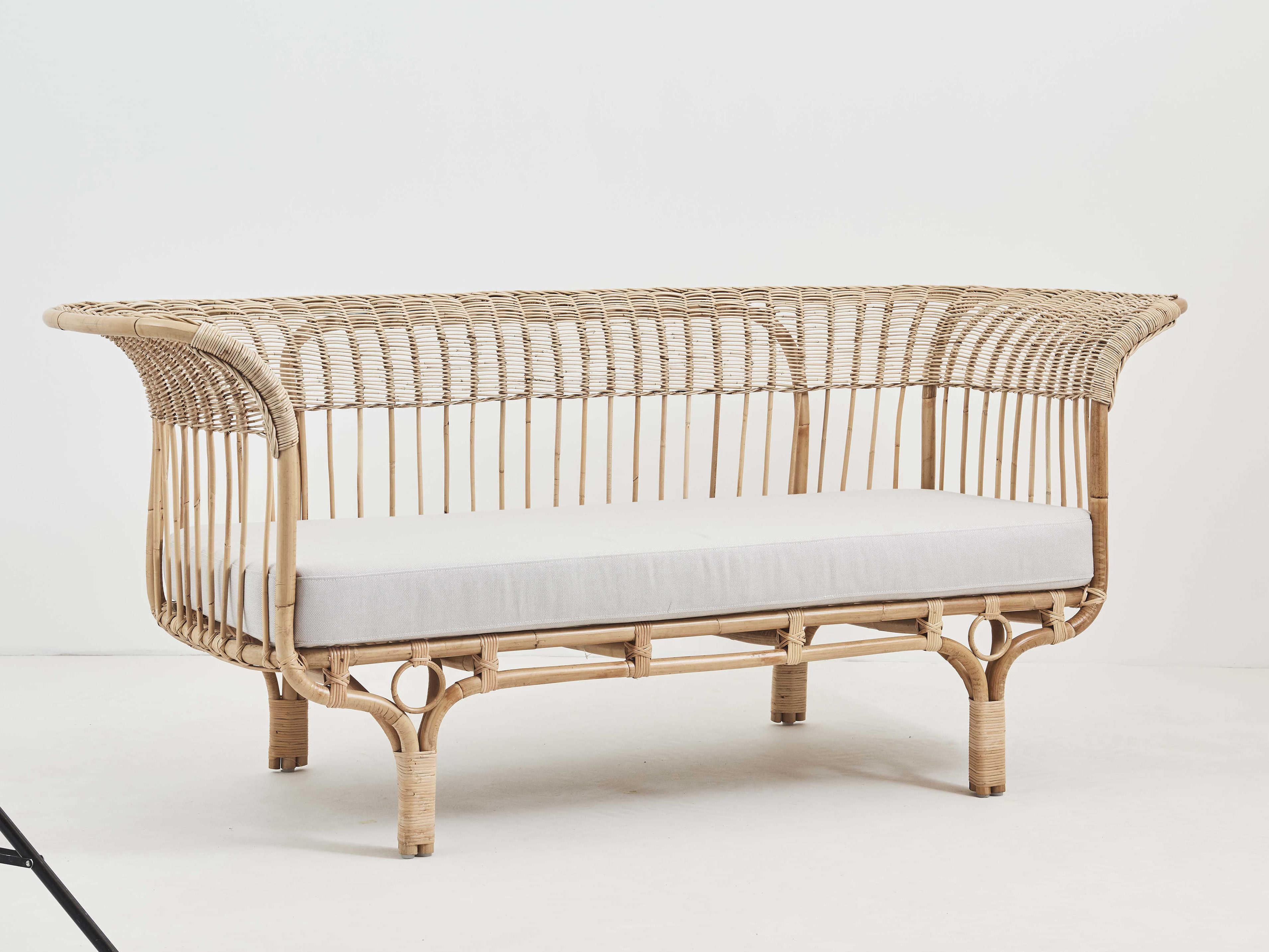 Sika Indoor Icons Franco Albini Belladonna Gray Upholstered Sofa