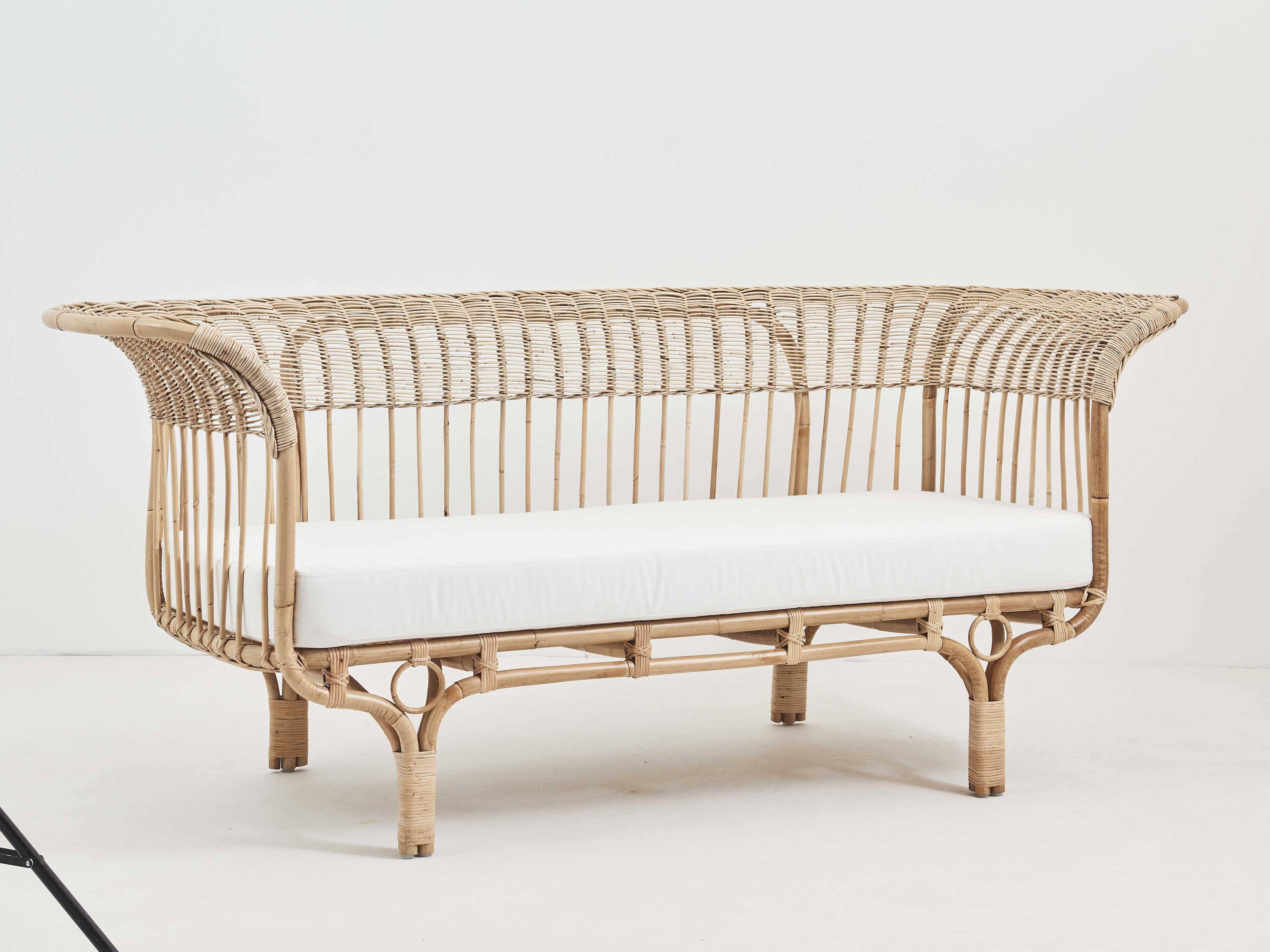 Sika Indoor Icons Franco Albini Belladonna White Upholstered Sofa