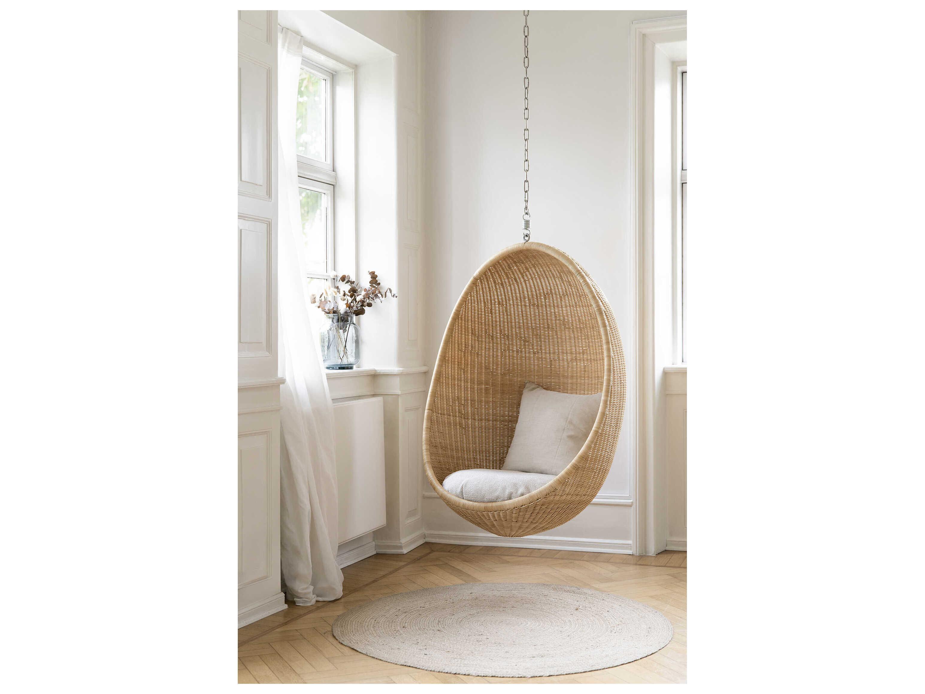 Sika Indoor Icons Swivel Brown Accent Chair & Sand Cushion Set