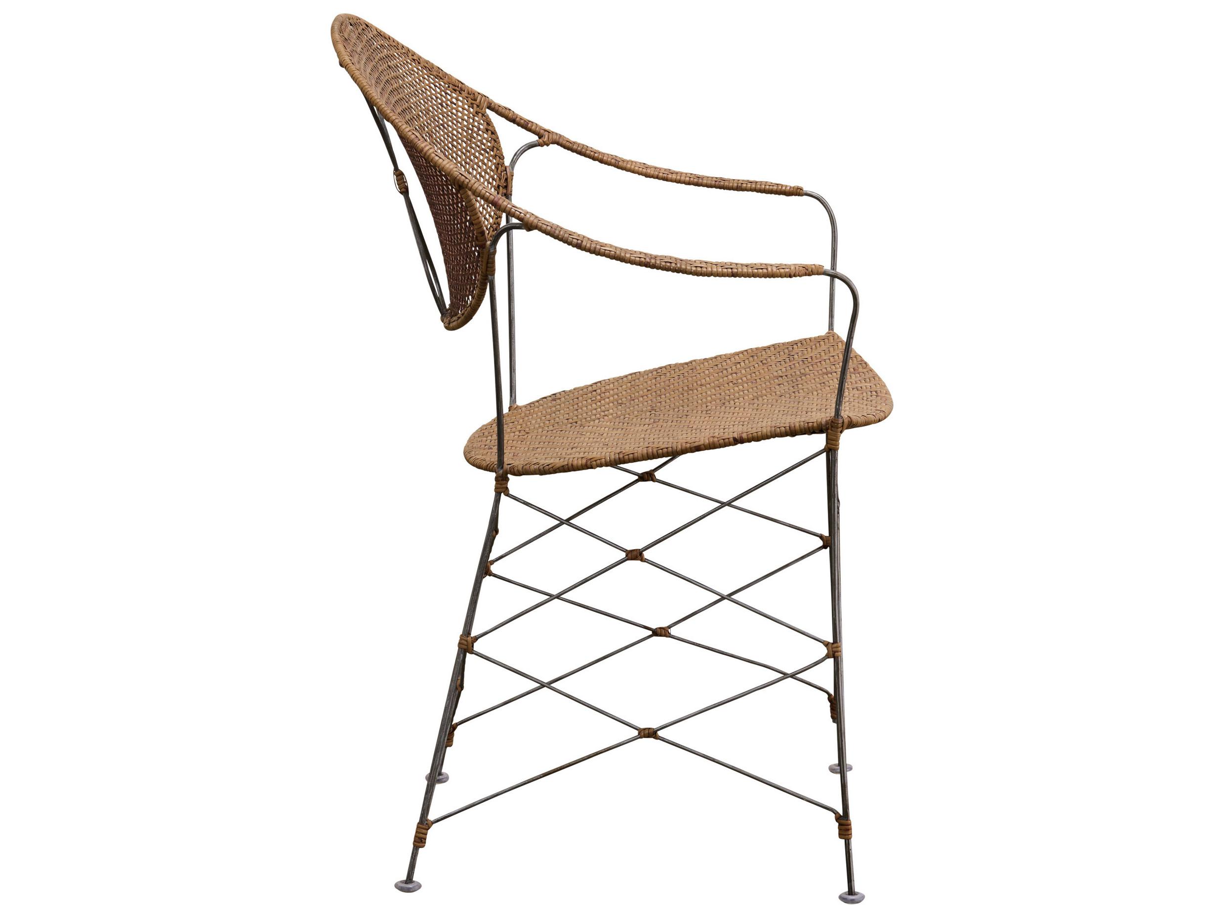 Sika Indoor Icons Rattan Natural Arm Dining Chair