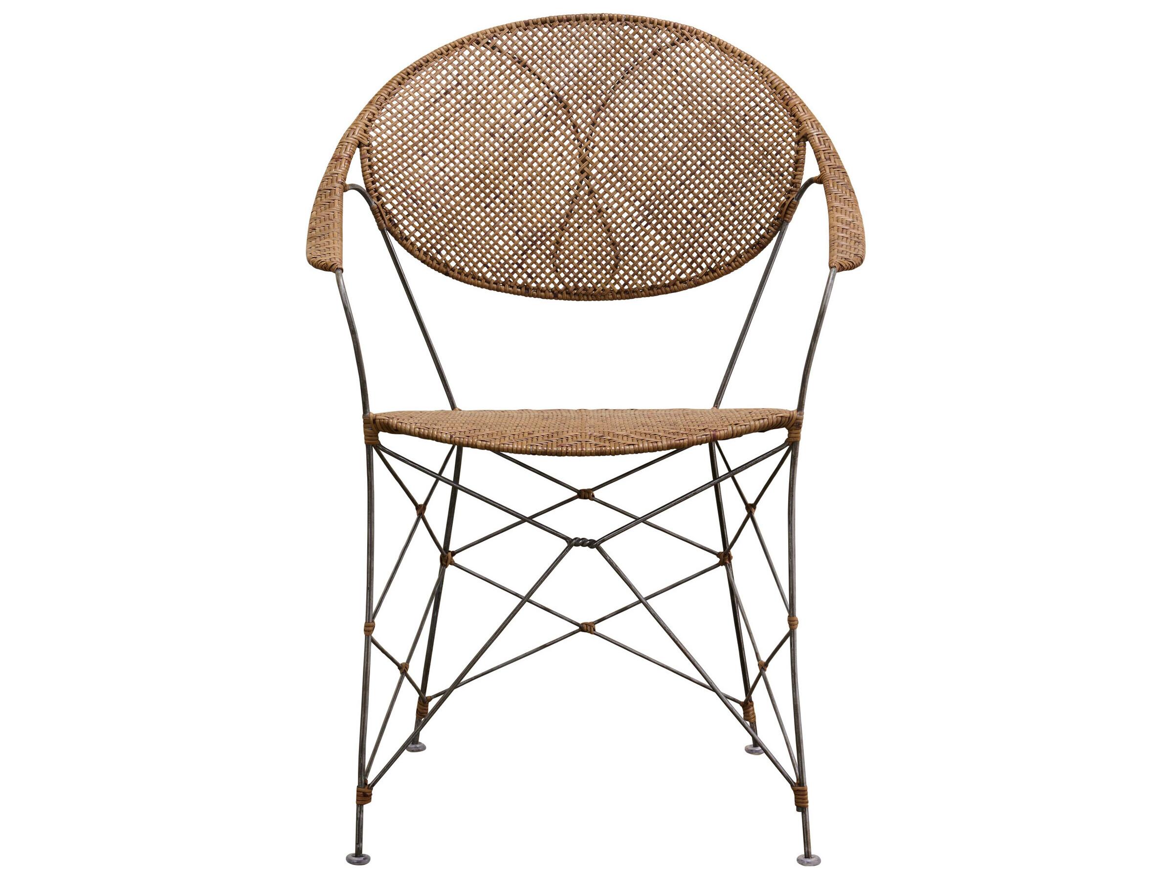 Sika Indoor Icons Rattan Natural Arm Dining Chair
