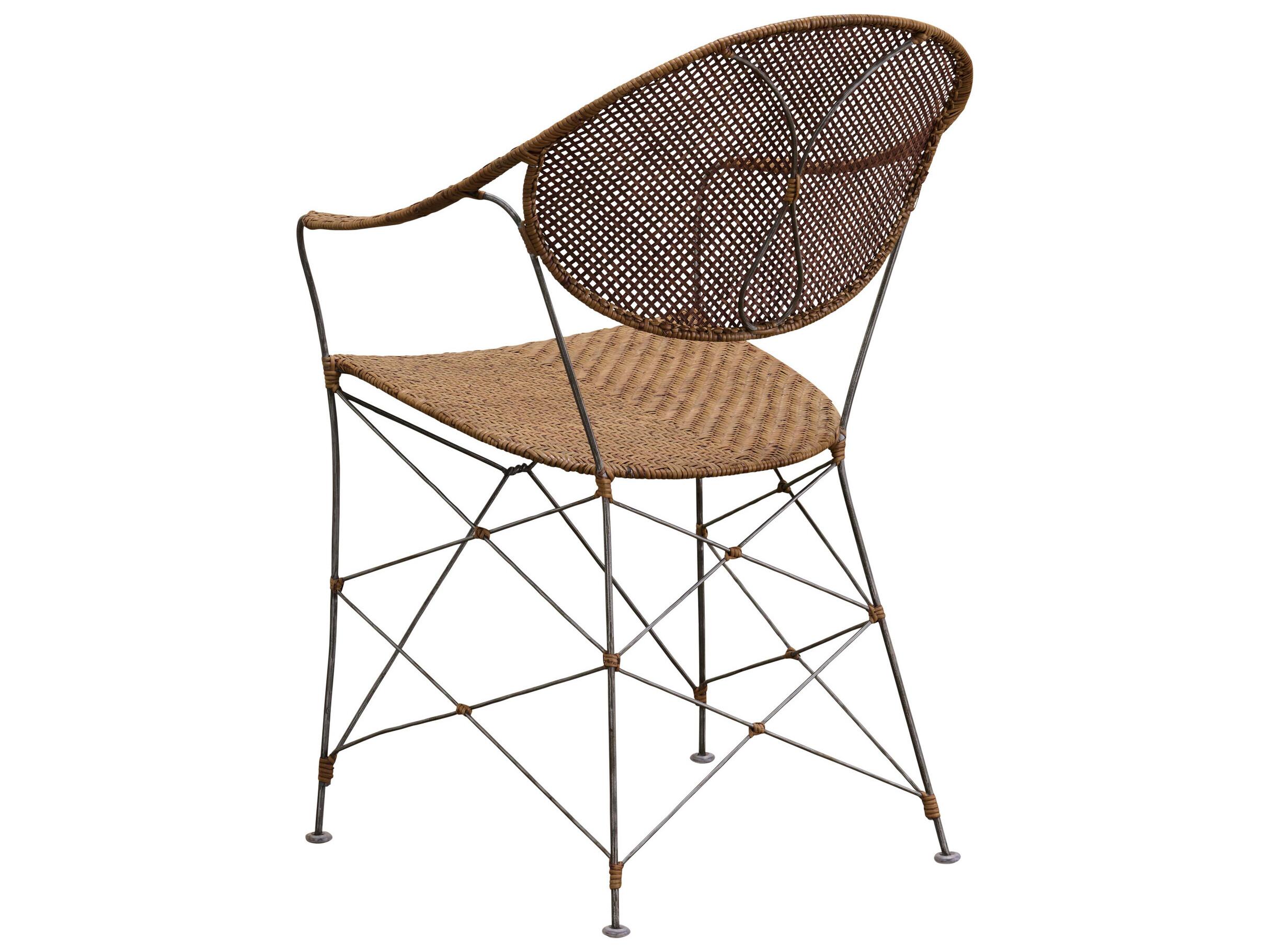 Sika Indoor Icons Rattan Natural Arm Dining Chair