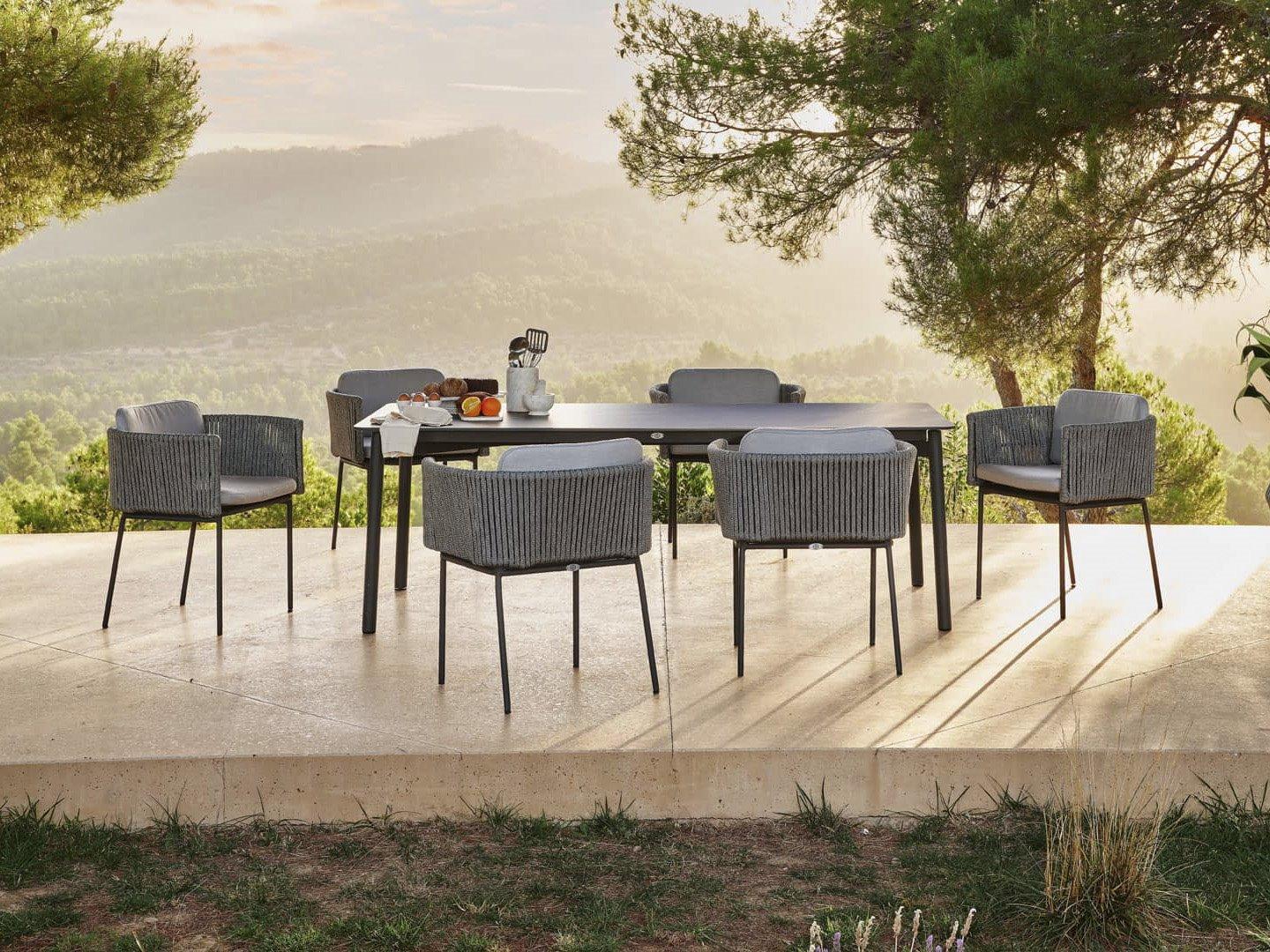 Skyline Design Boston Aluminum 7-Piece Rectangular Patio Dining Sets