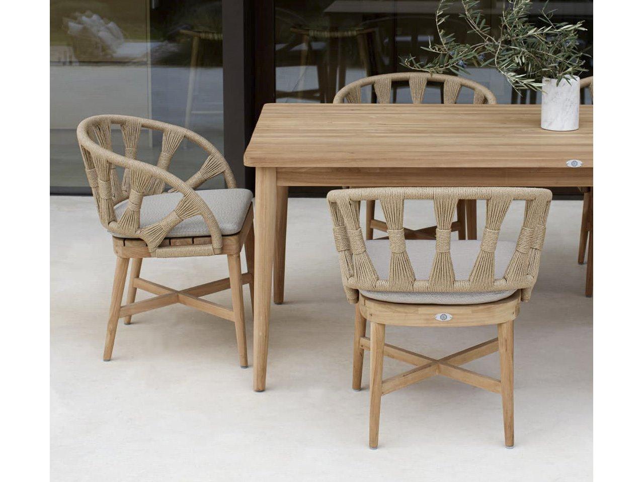 Skyline Design Krabi Teak Outdoor Patio Dining Set