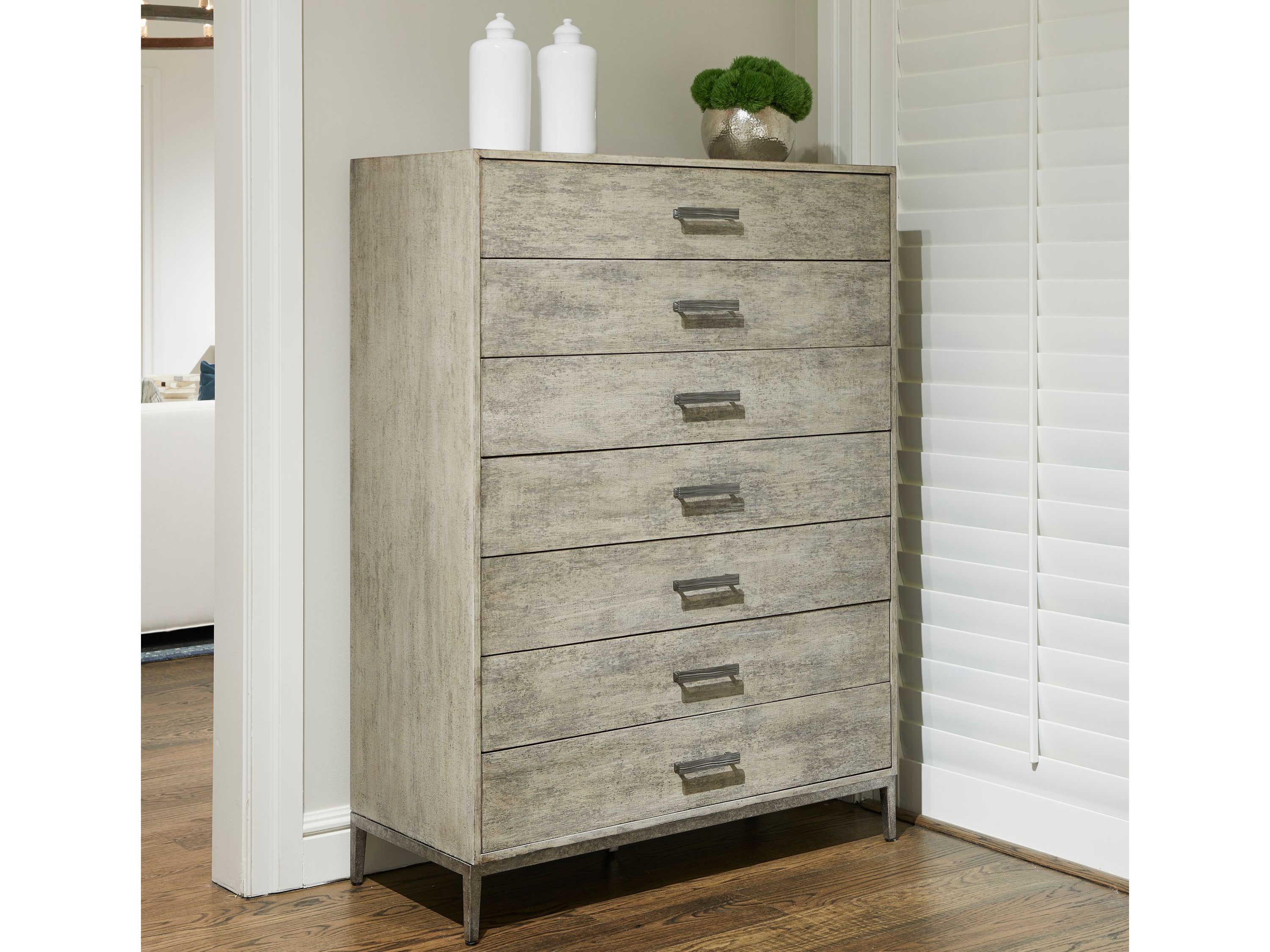 Stanley Furniture Cameron 7-Drawers Raw Silk Gray Accent Chest
