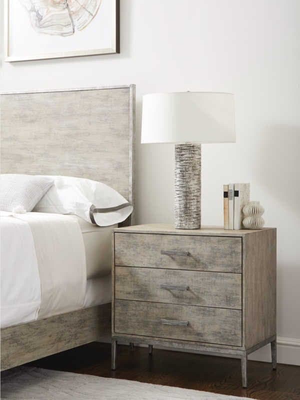 Stanley Furniture Cameron 3-Drawers Gray Nightstand