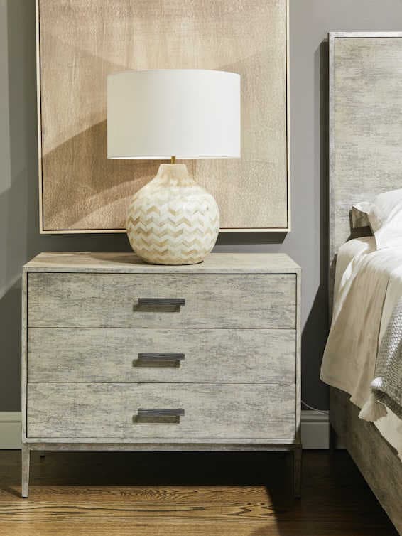 Stanley Furniture Cameron 3-Drawers Gray Nightstand