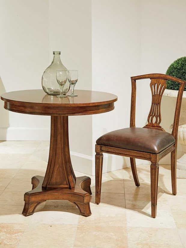 Stanley Furniture Old Town Round Wood Barrister Dining Table