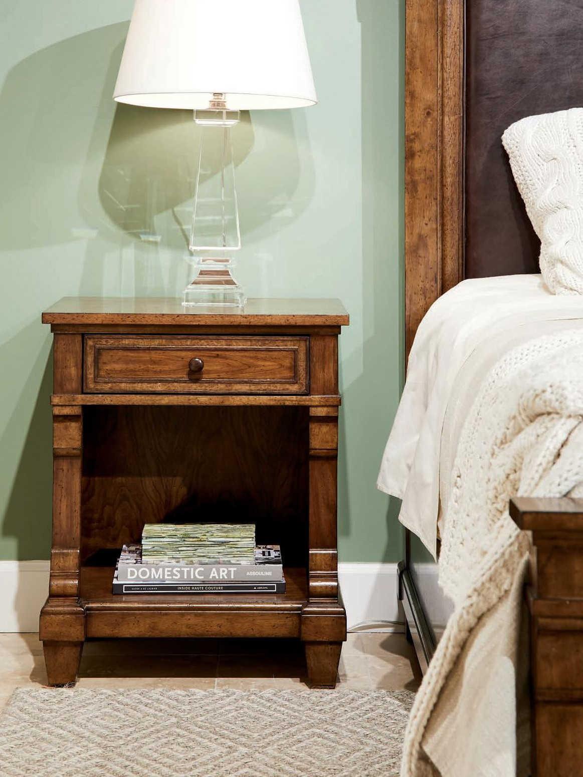 Stanley Furniture Old Town 1-Drawer Brown Nightstand