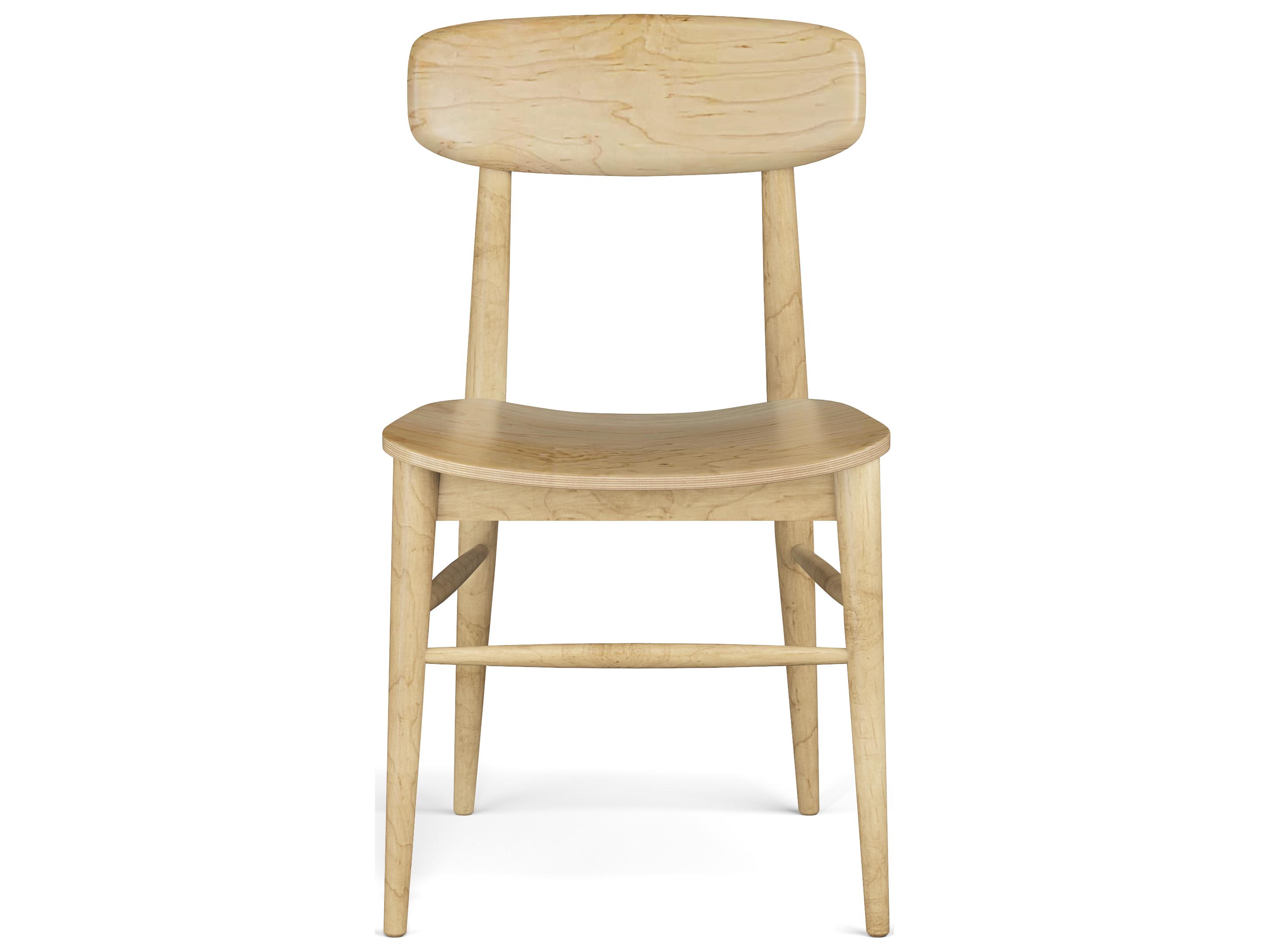 Saloom Banks Beech Wood Natural Armless Dining Chair