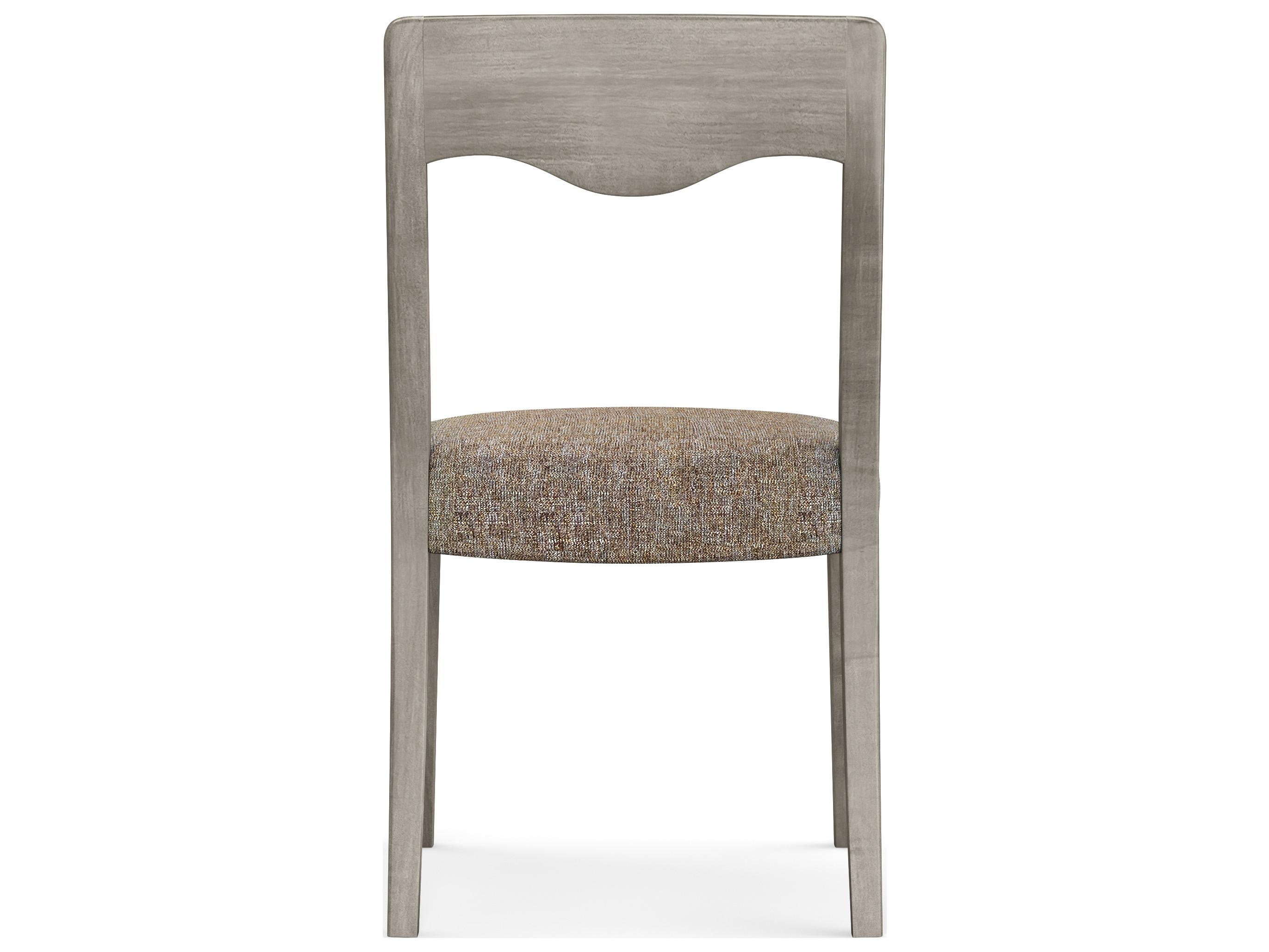 Saloom Rachel Beech Wood Brown Upholstered Armless Dining Chair