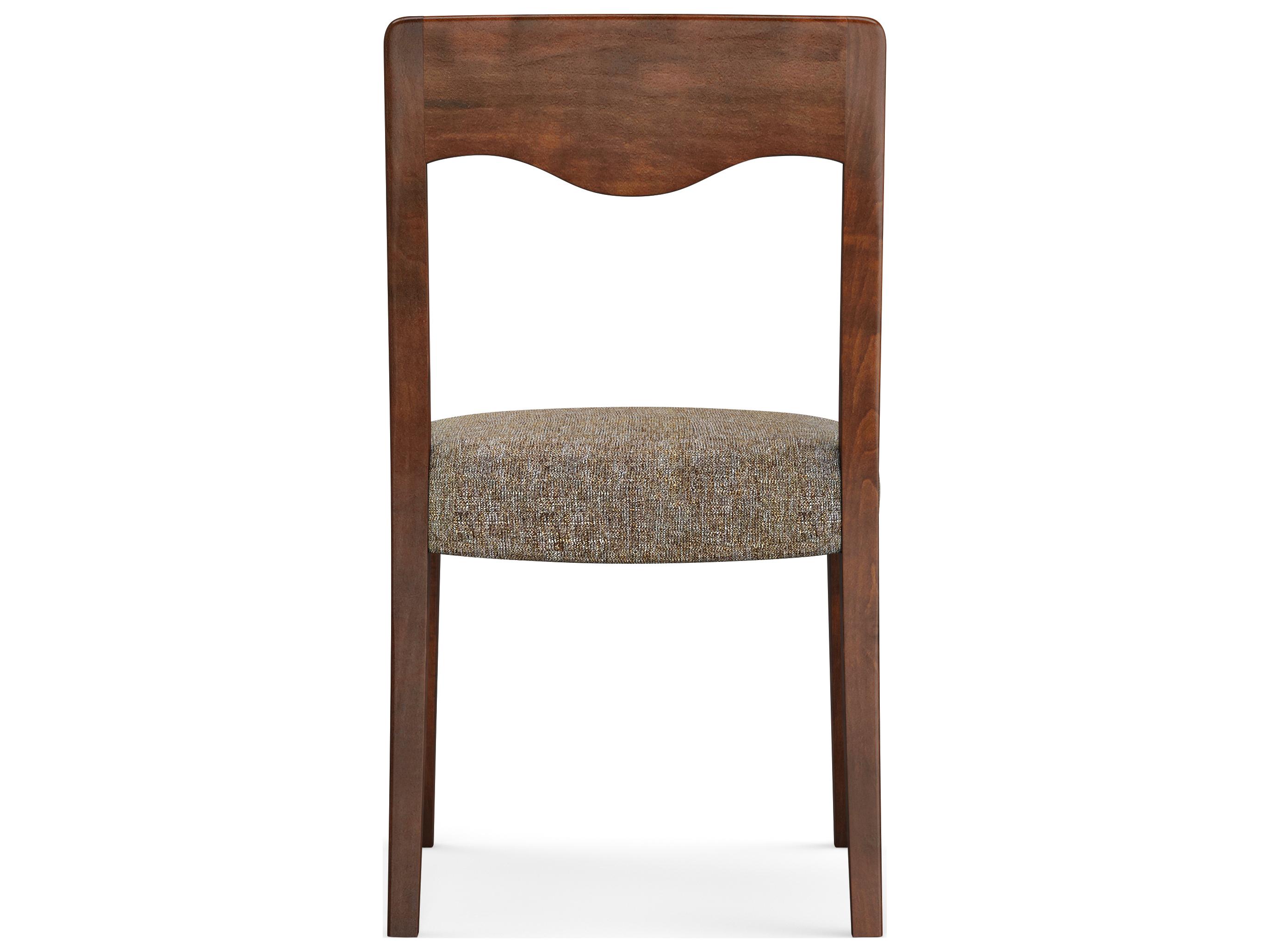 Saloom Rachel Beech Wood Beige Upholstered Armless Dining Chair