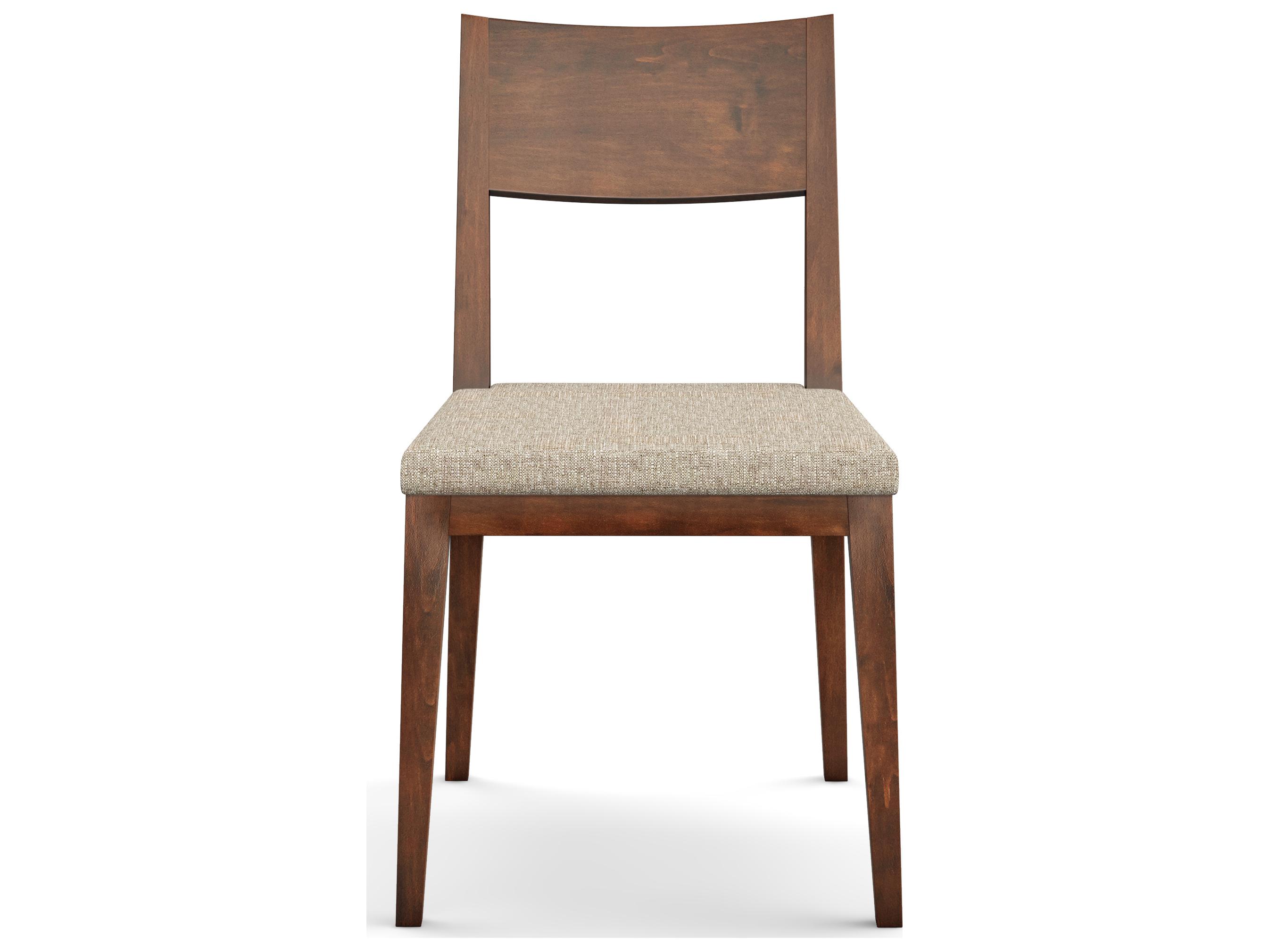 Saloom Parker Beech Wood Beige Upholstered Armless Dining Chair