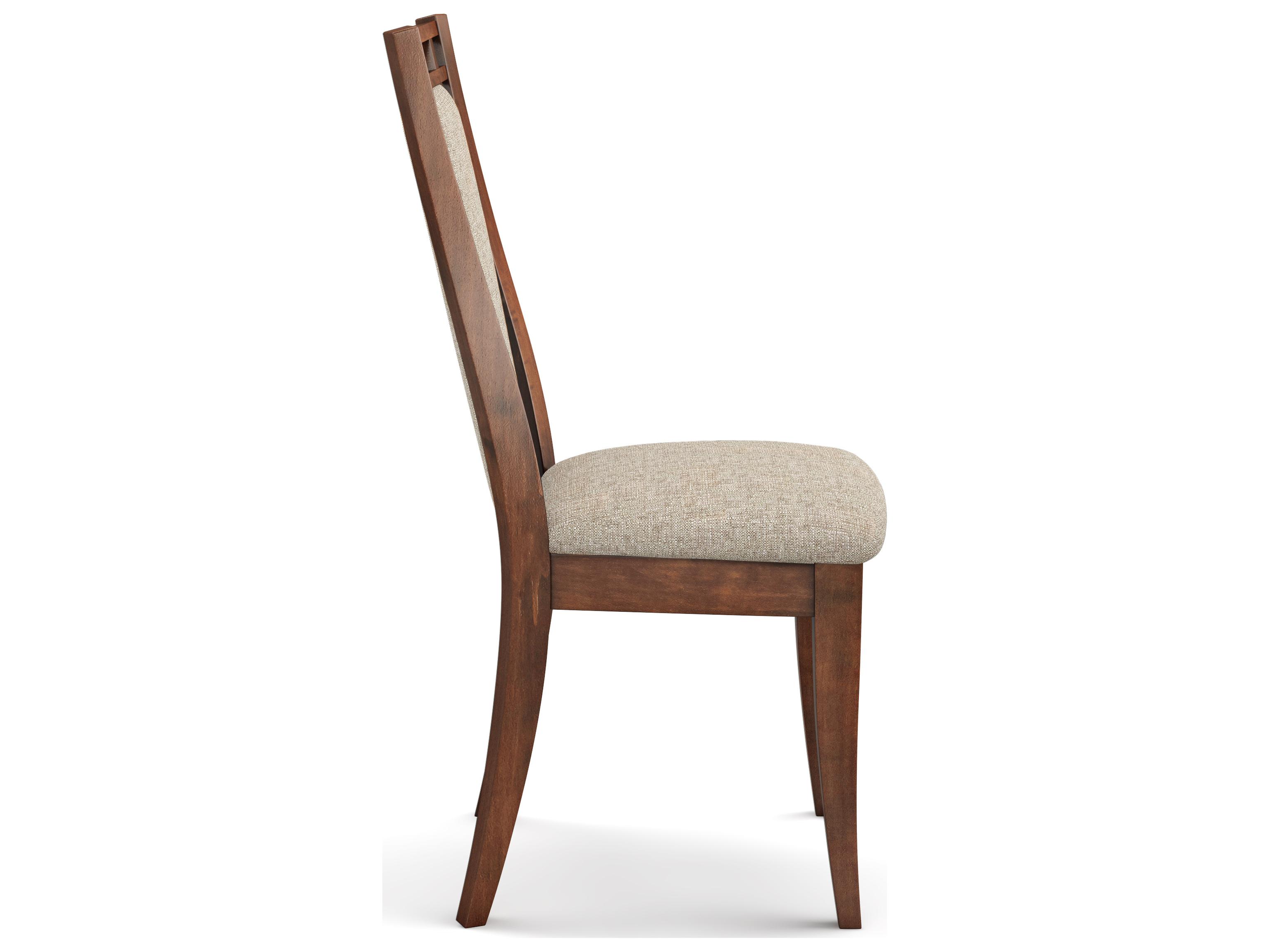 Saloom Amelia Beech Wood Beige Upholstered Armless Dining Chair