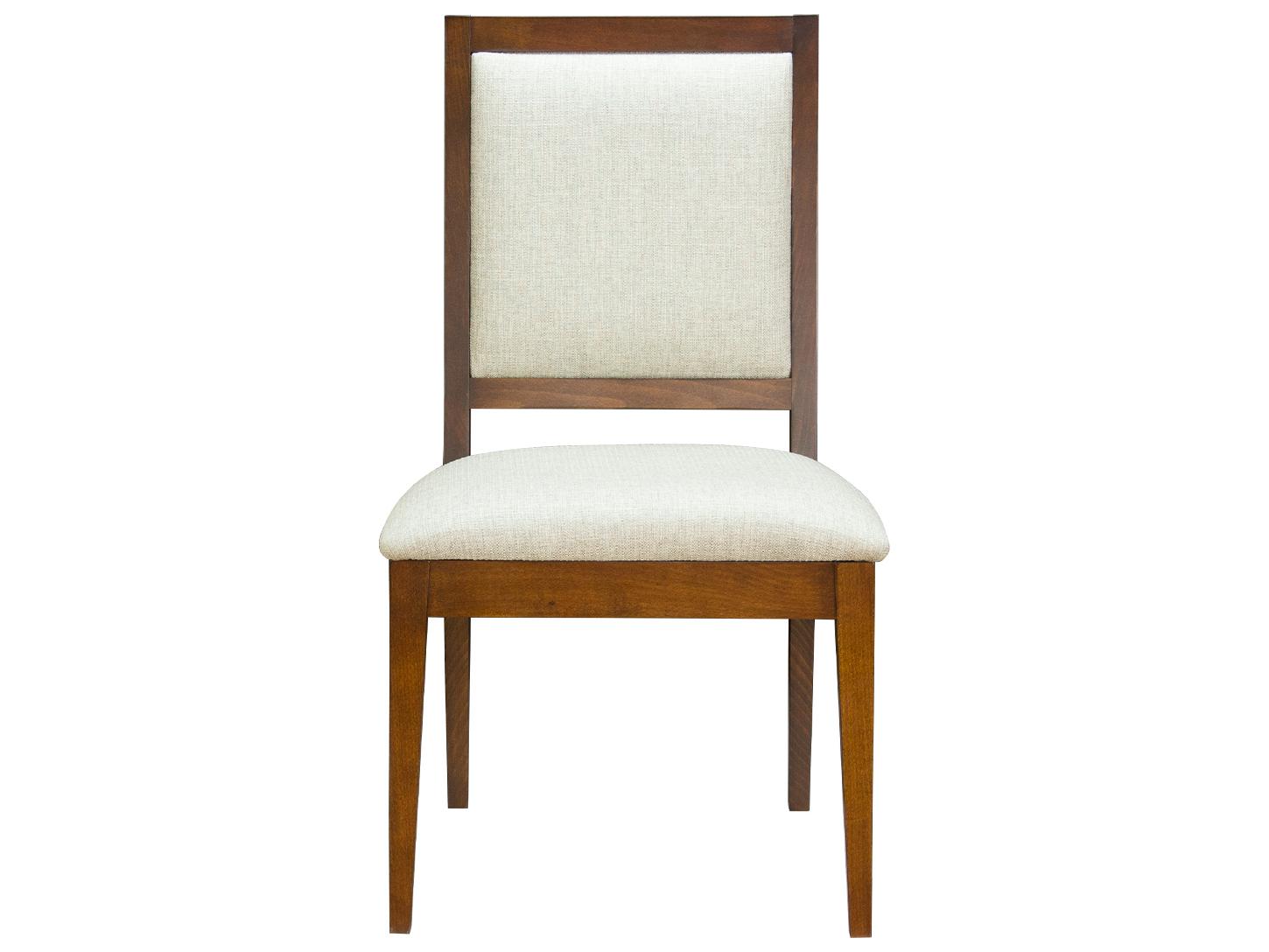 Saloom Evelyn Beech Wood White Upholstered Armless Dining Chair