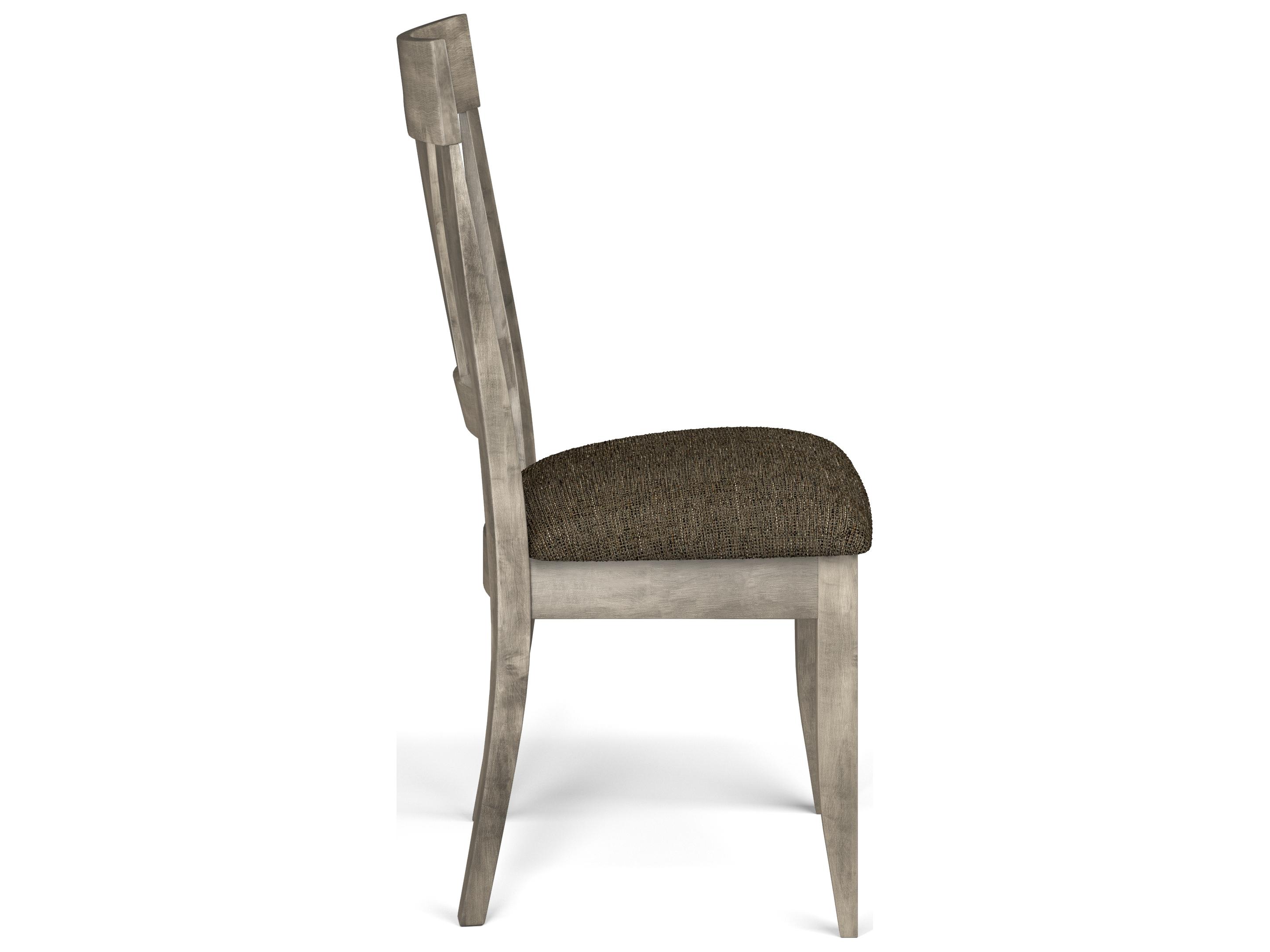 Saloom Kelly Beech Wood Brown Upholstered Armless Dining Chair