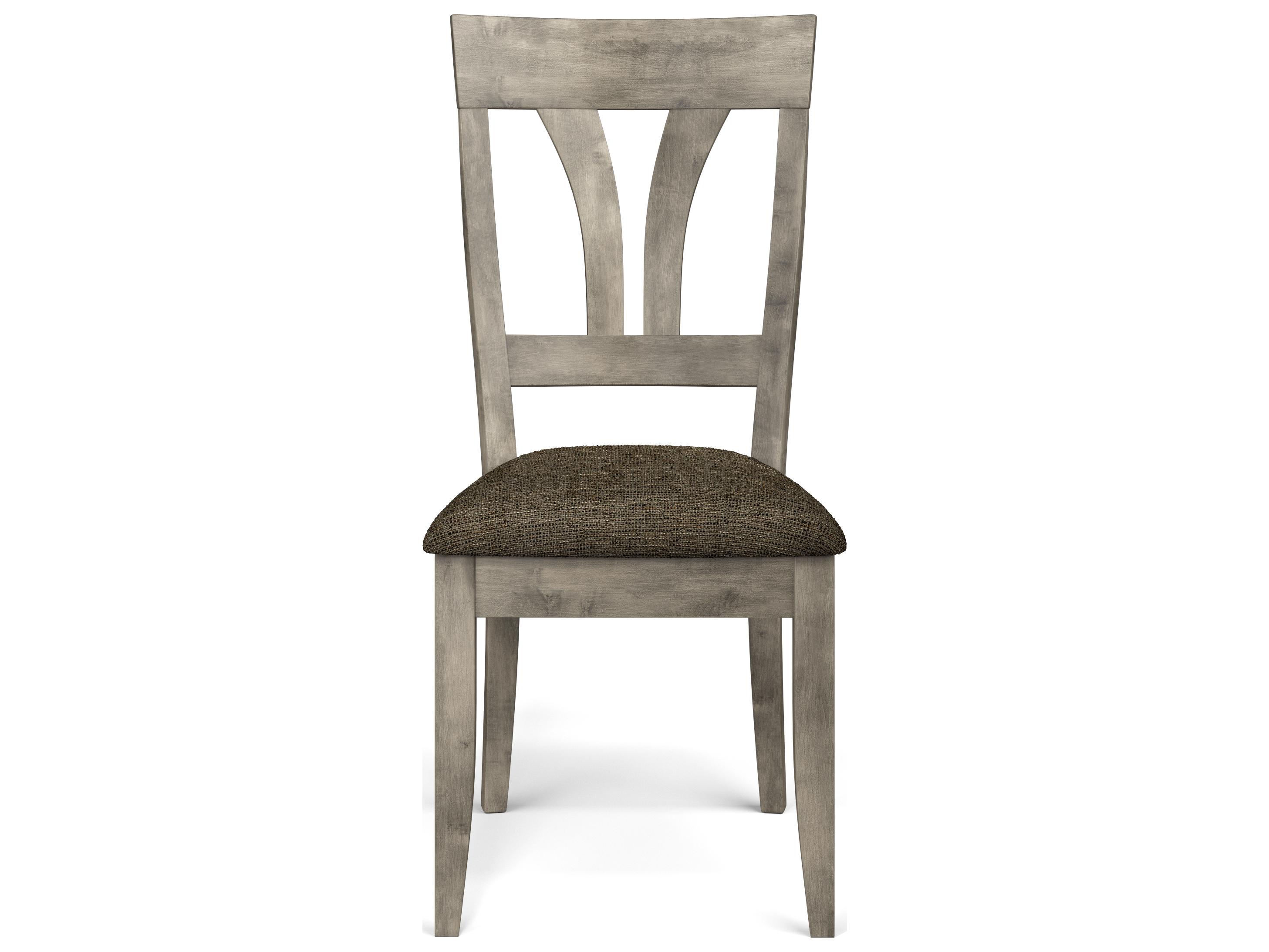 Saloom Kelly Beech Wood Brown Upholstered Armless Dining Chair