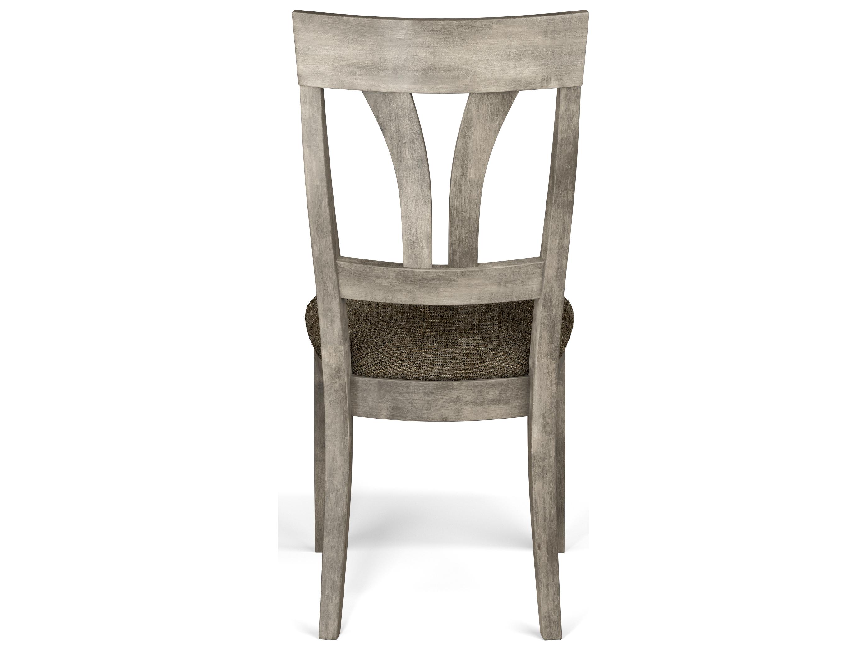 Saloom Kelly Beech Wood Brown Upholstered Armless Dining Chair
