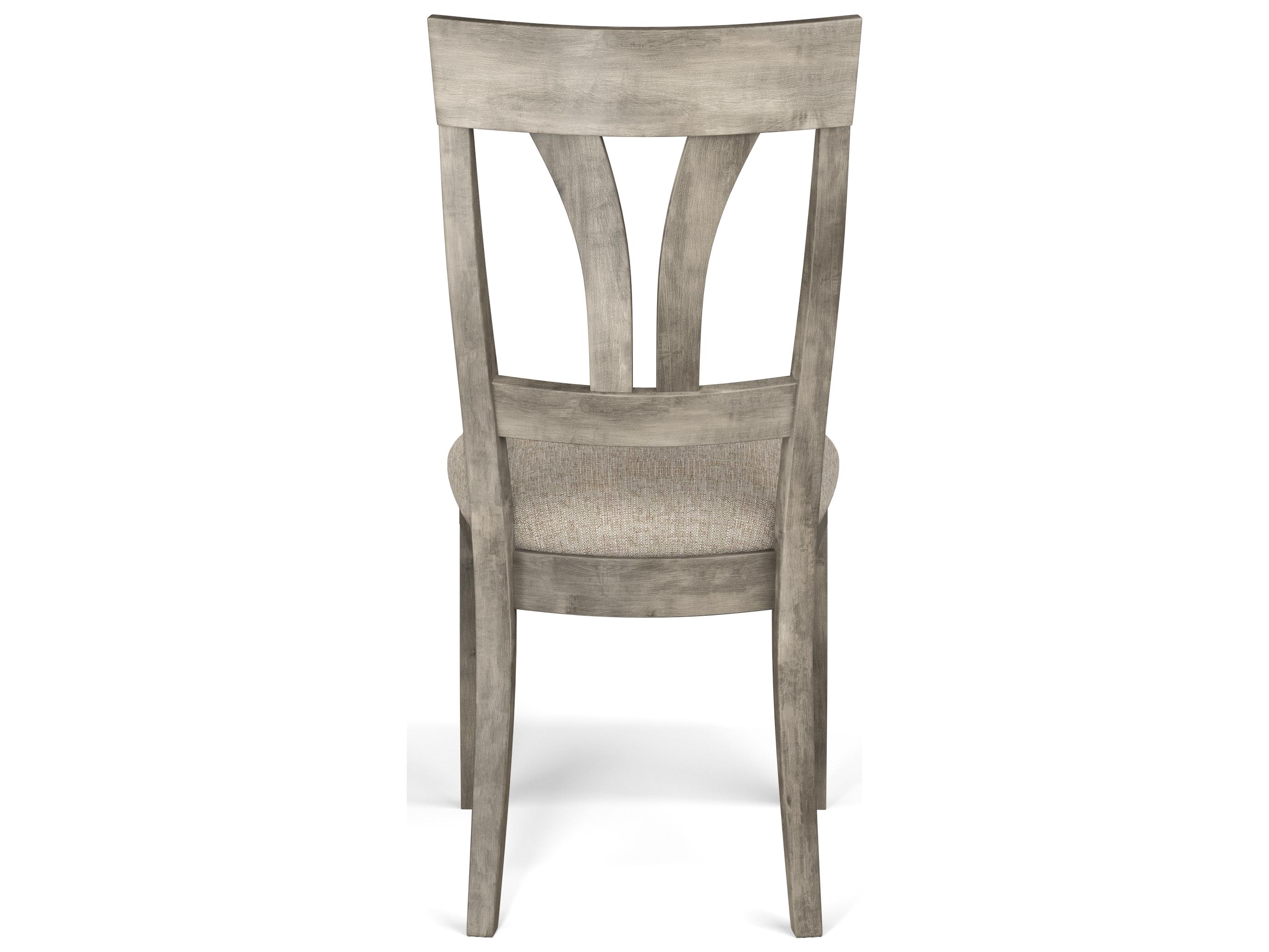 Saloom Kelly Beech Wood Beige Upholstered Armless Dining Chair