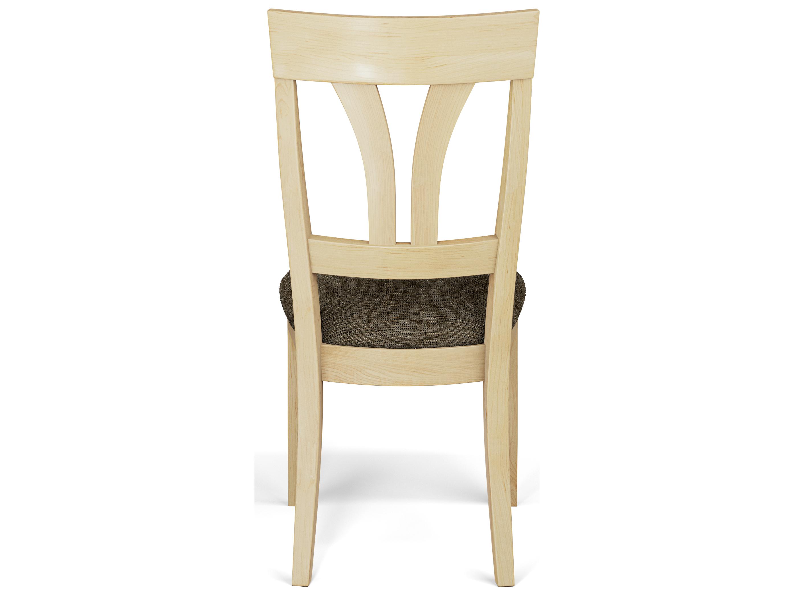 Saloom Kelly Beech Wood Brown Upholstered Armless Dining Chair