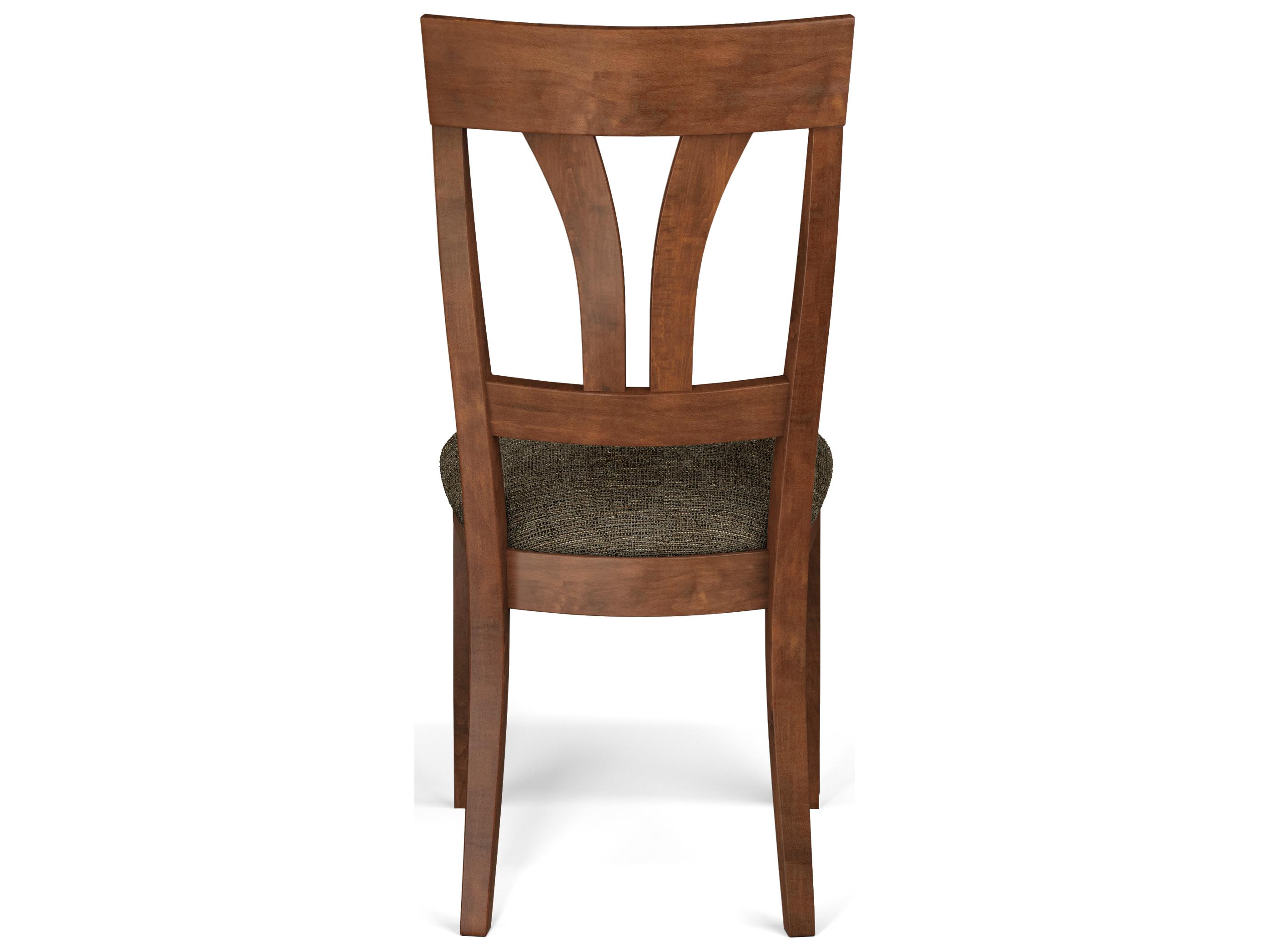 Saloom Kelly Beech Wood Brown Upholstered Armless Dining Chair