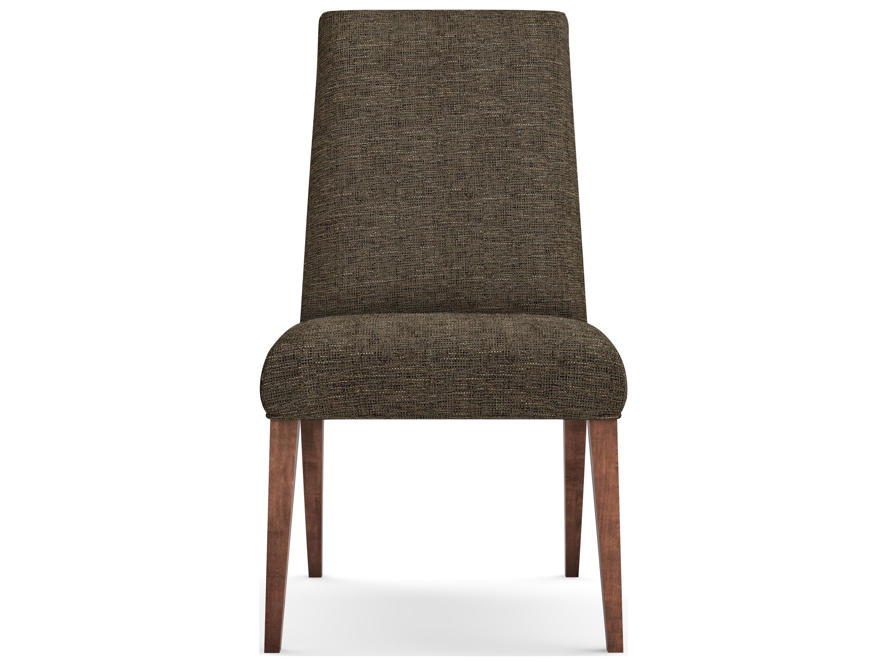 Saloom Camila Beech Wood Brown Upholstered Armless Dining Chair