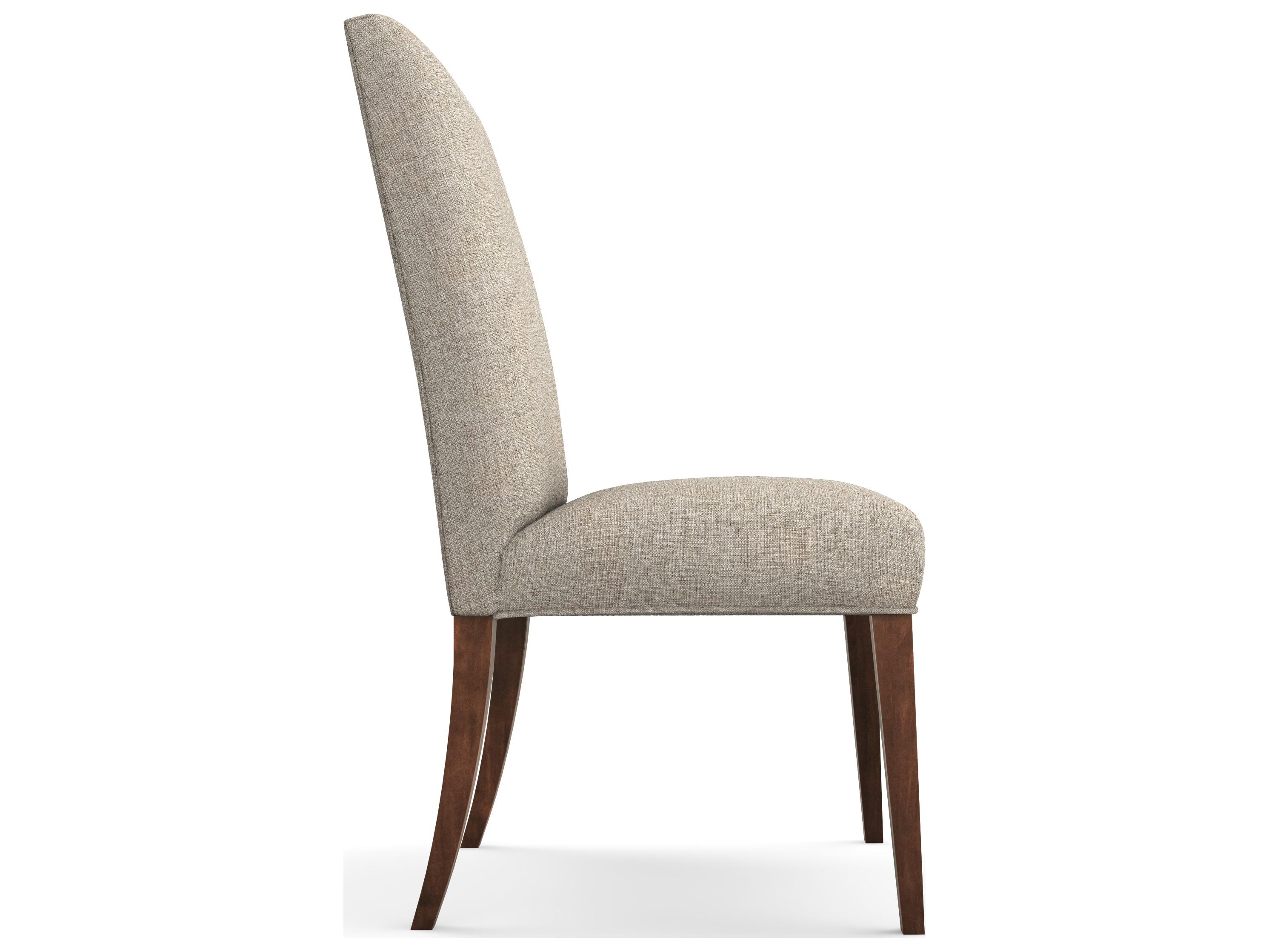 Saloom Camila Beech Wood Beige Upholstered Armless Dining Chair