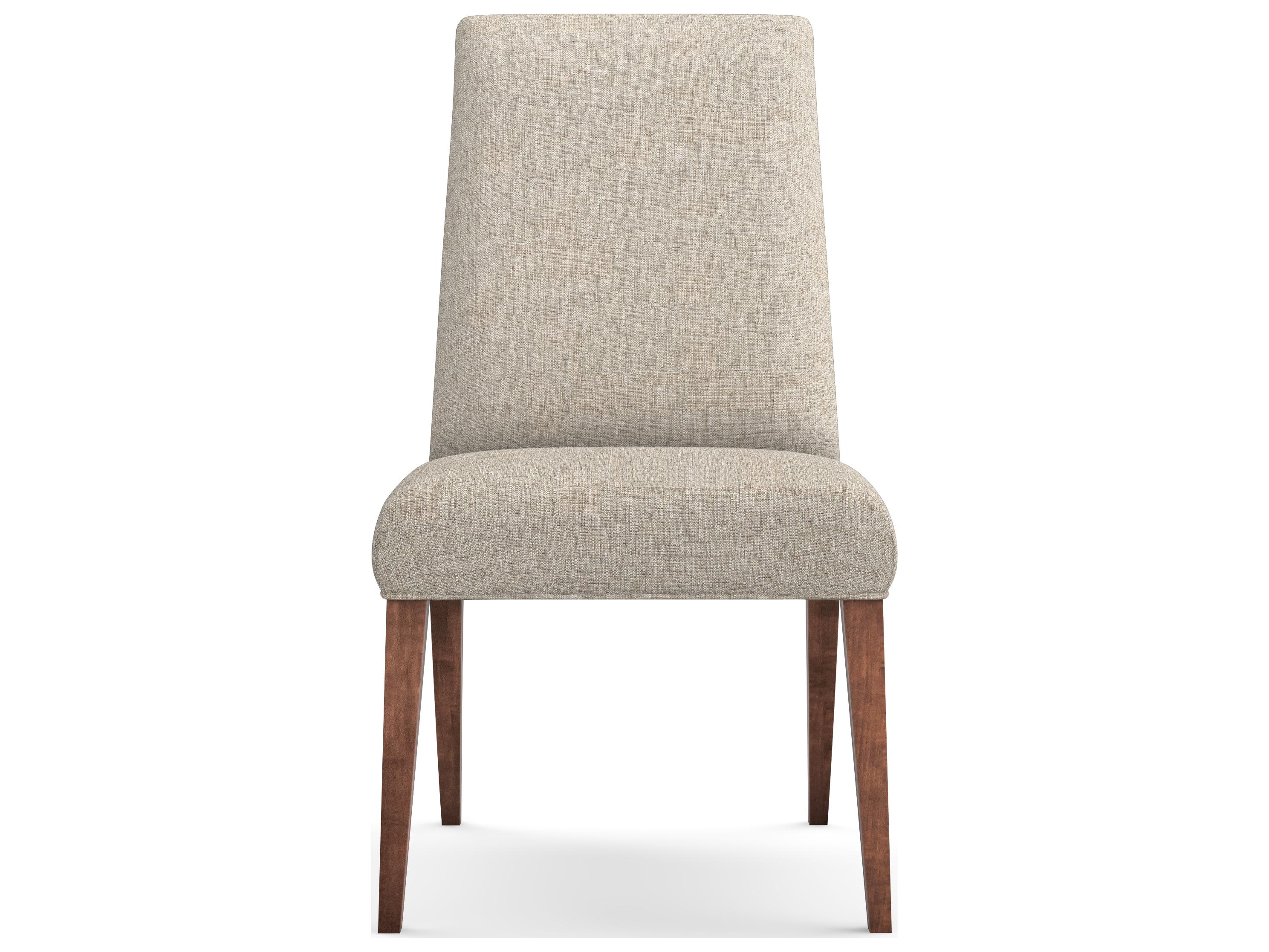 Saloom Camila Beech Wood Beige Upholstered Armless Dining Chair