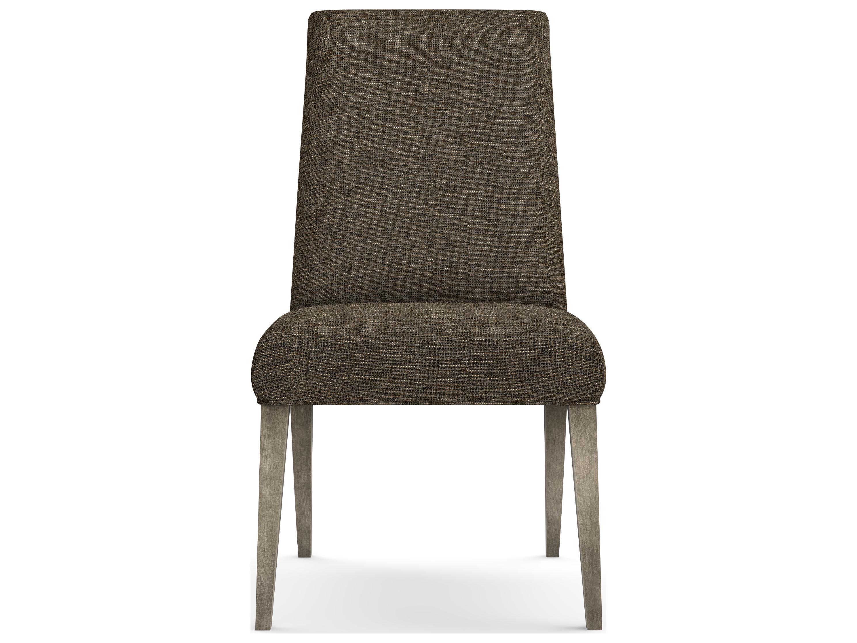 Saloom Camila Beech Wood Brown Upholstered Armless Dining Chair