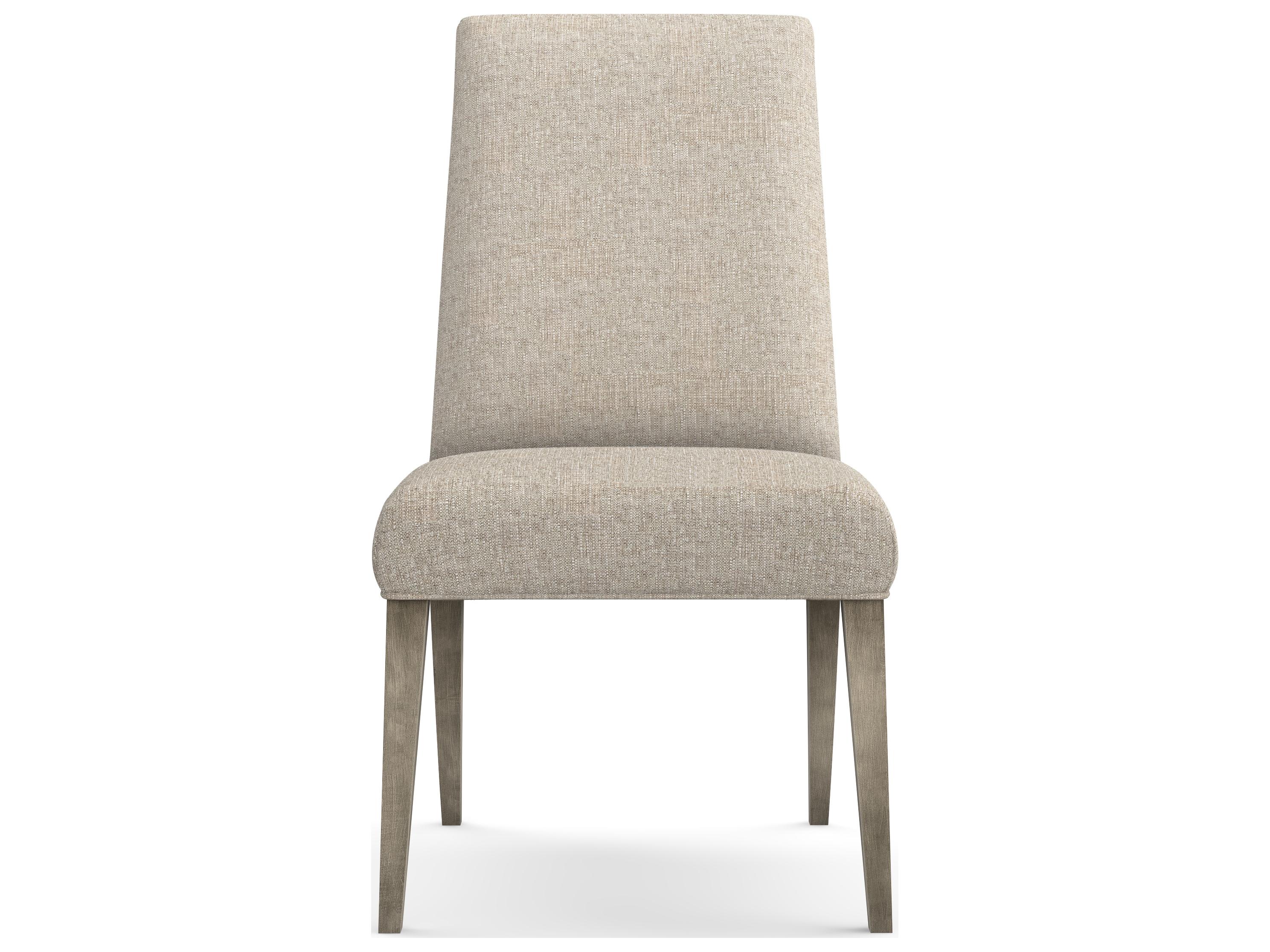 Saloom Camila Beech Wood Beige Upholstered Armless Dining Chair