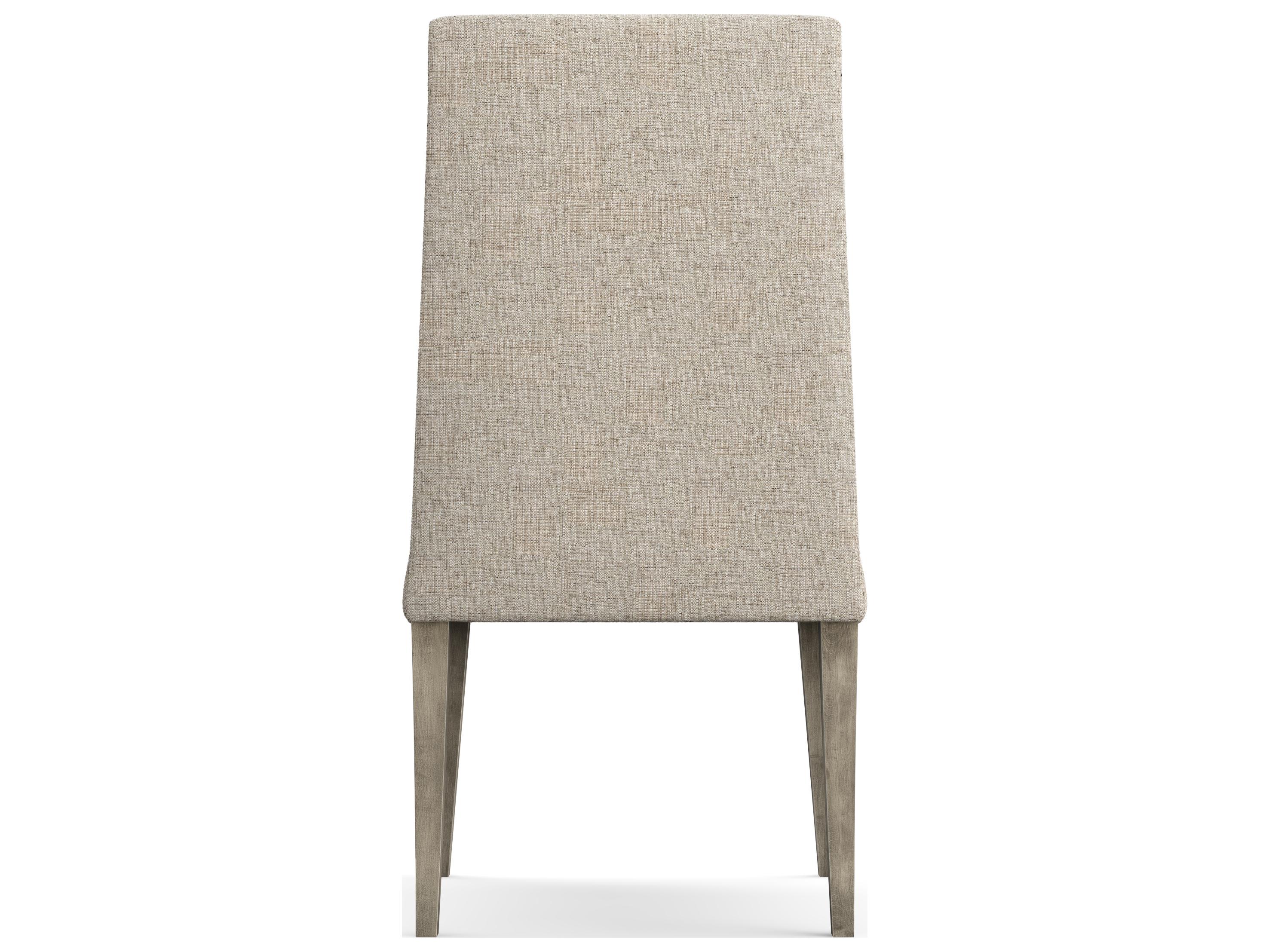 Saloom Camila Beech Wood Beige Upholstered Armless Dining Chair