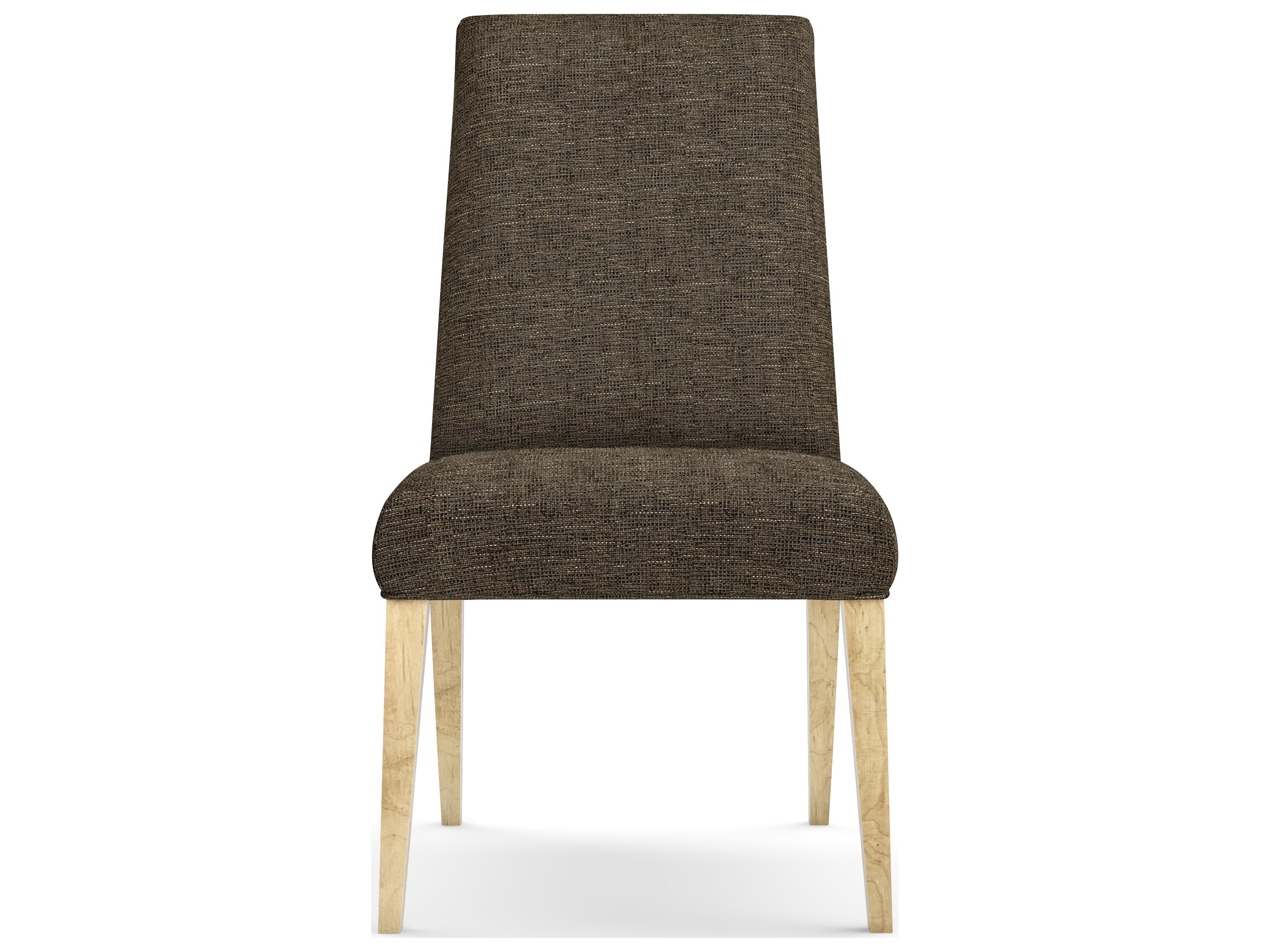 Saloom Camila Beech Wood Brown Upholstered Armless Dining Chair